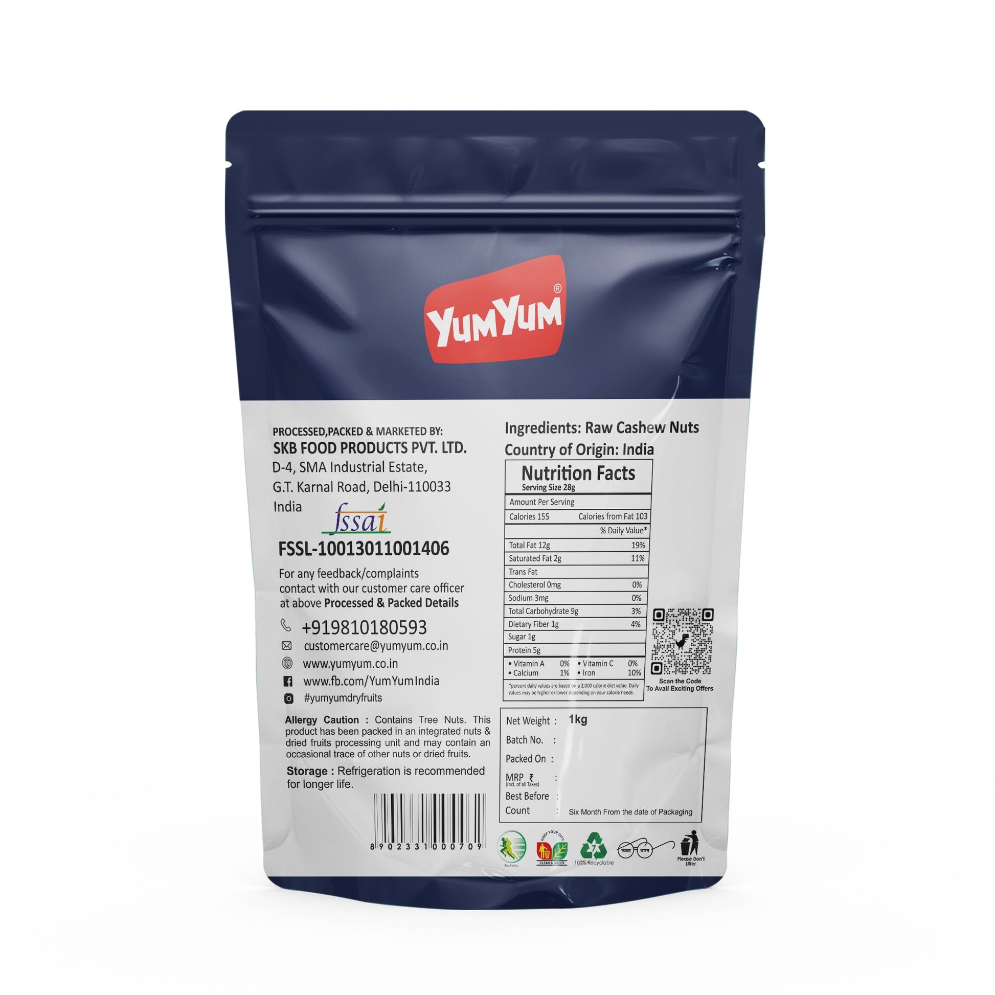 Yum Yum Cashews Pouch  Grab2Buy Yum Yum Grab2Buy