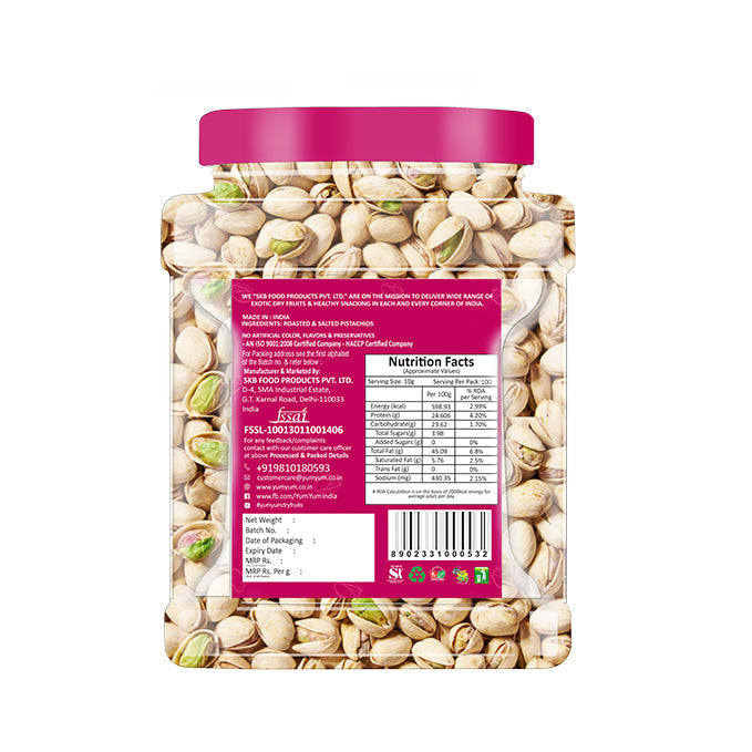 Yum Yum Roasted & Salted Pistachios Jar  Grab2Buy Yum Yum Grab2Buy