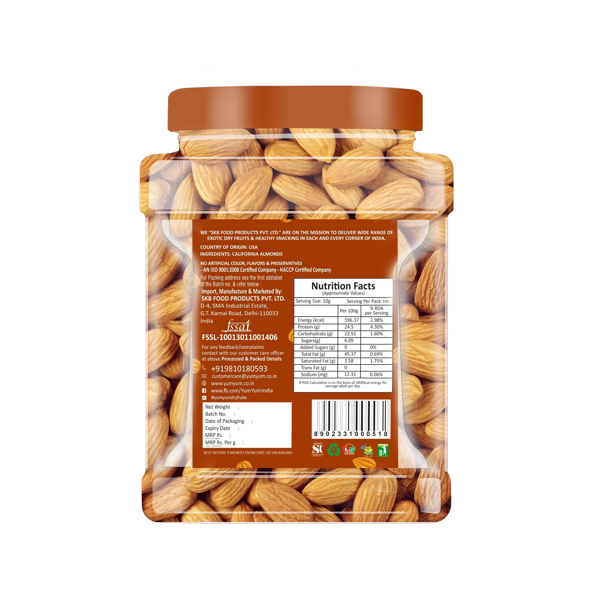 Yum Yum California Almonds Jar  Grab2Buy Yum Yum Grab2Buy