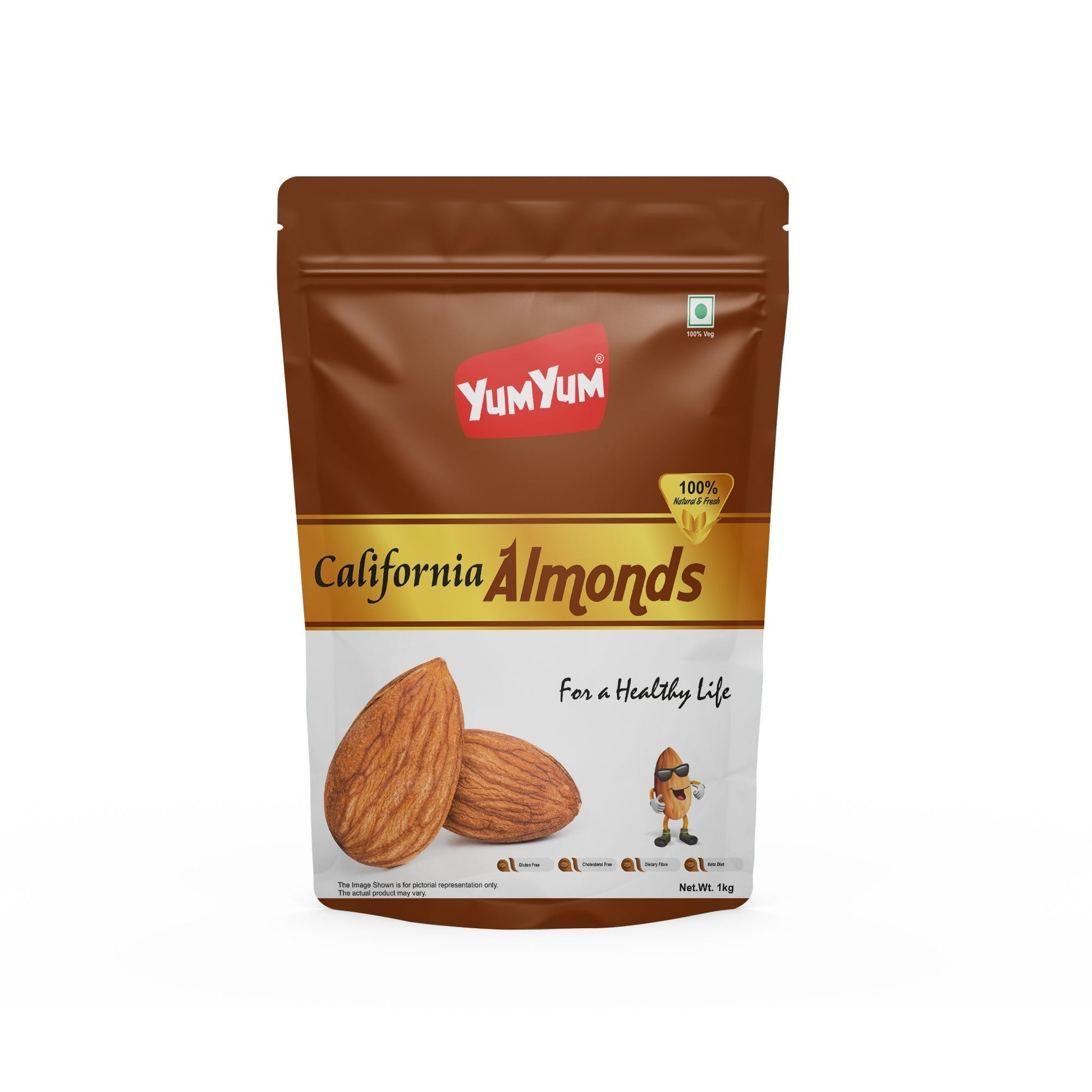 Yum Yum California Almonds Pouch  Grab2Buy Yum Yum Grab2Buy