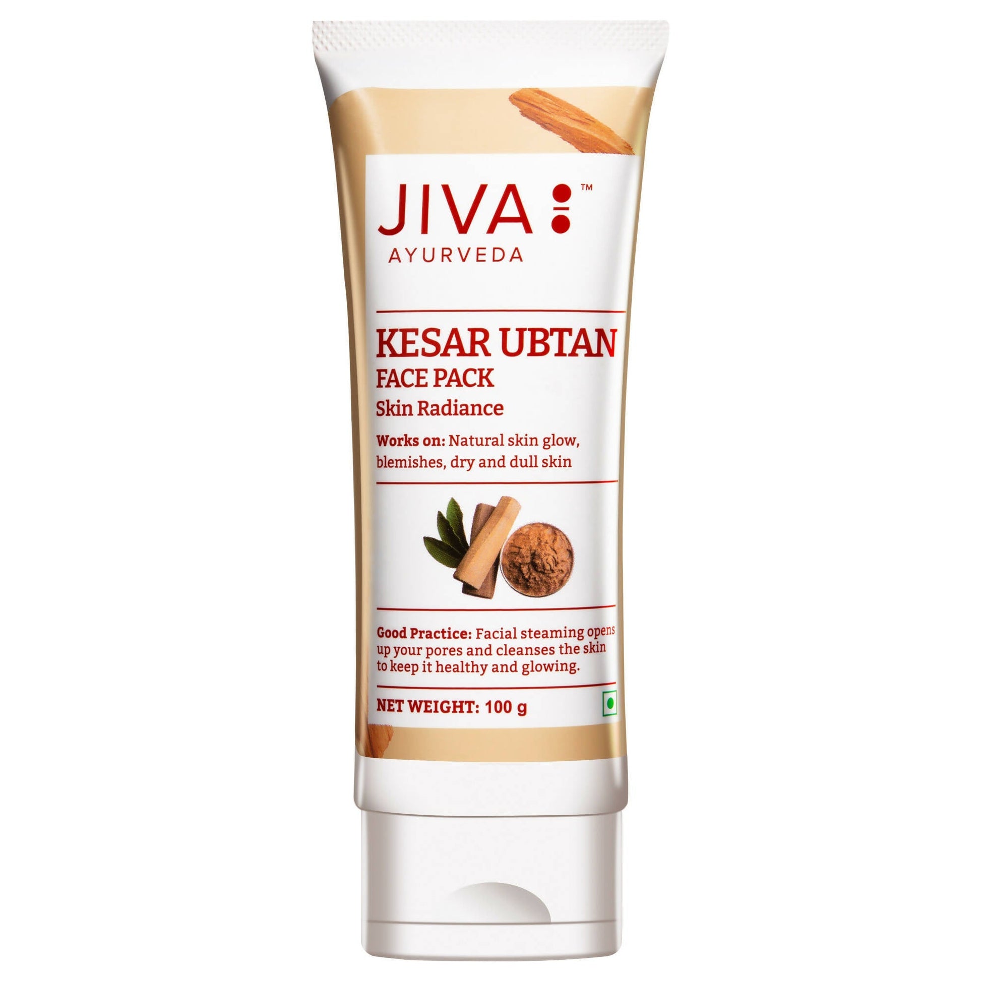 Jiva Ayurveda Kesar Ubtan Face Pack 