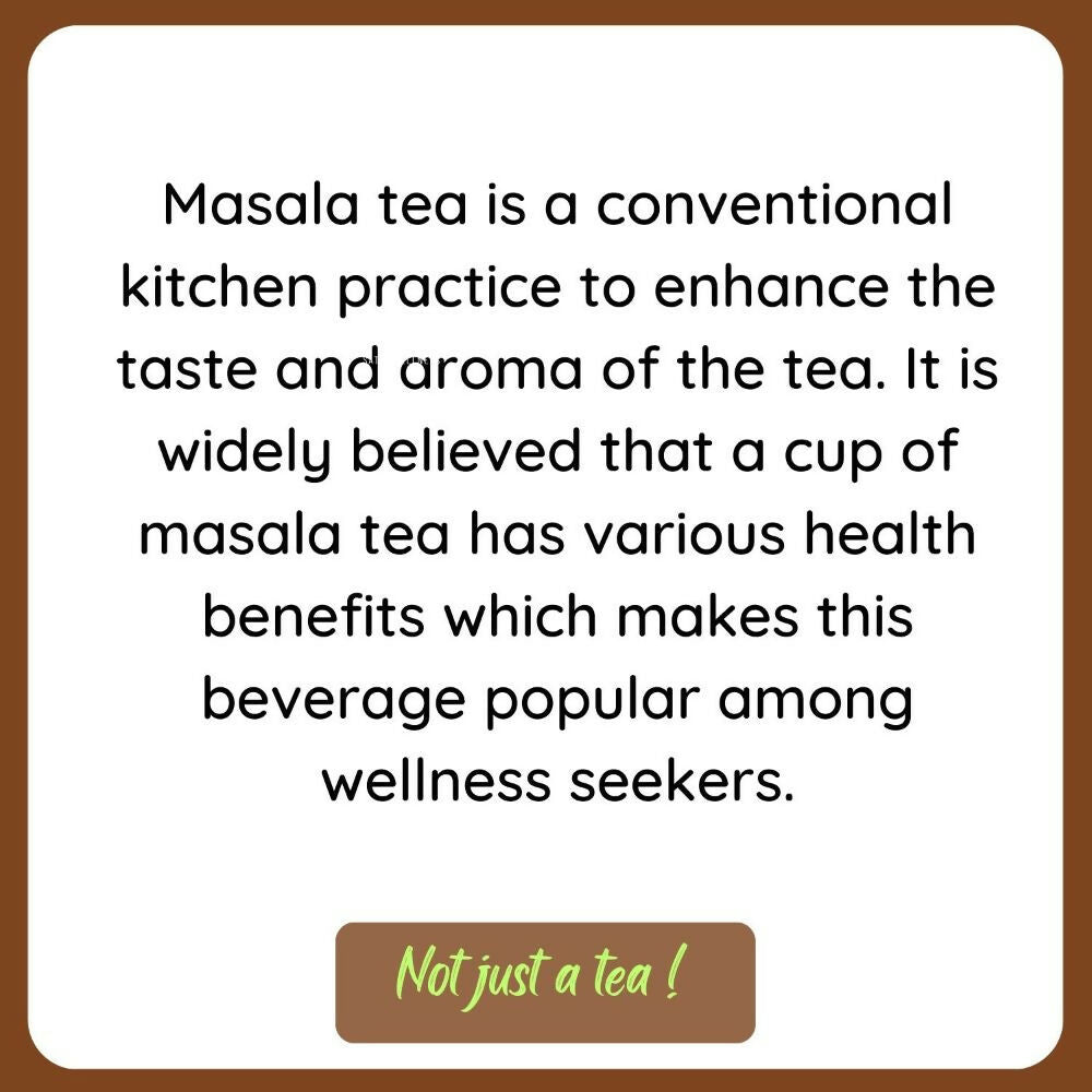 Satvi Wellness Masala Chai | Masala tea | Black tea with spices and herbs | Karak tea 