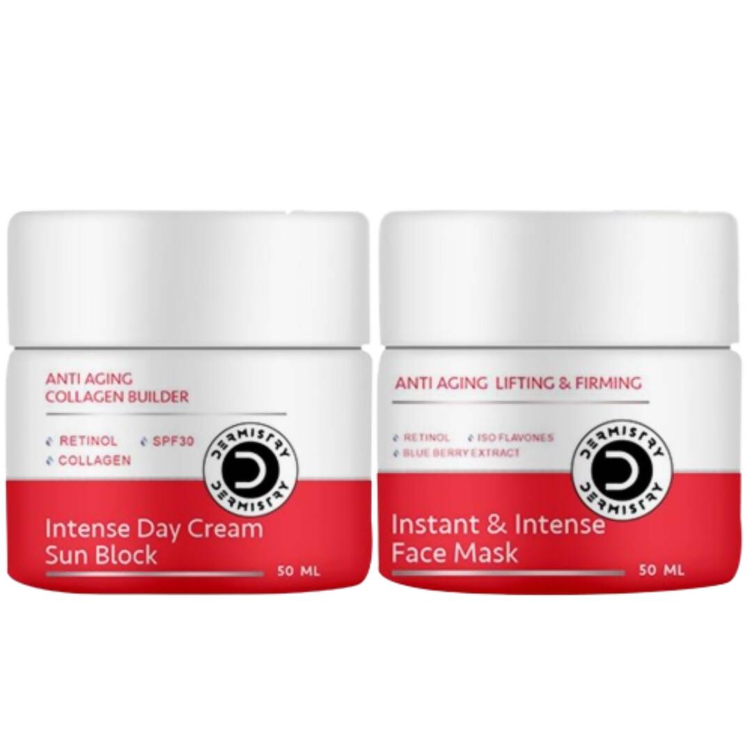 Dermistry Anti Aging Intense Day Cream Sun Block & Instant Intense Face Mask 