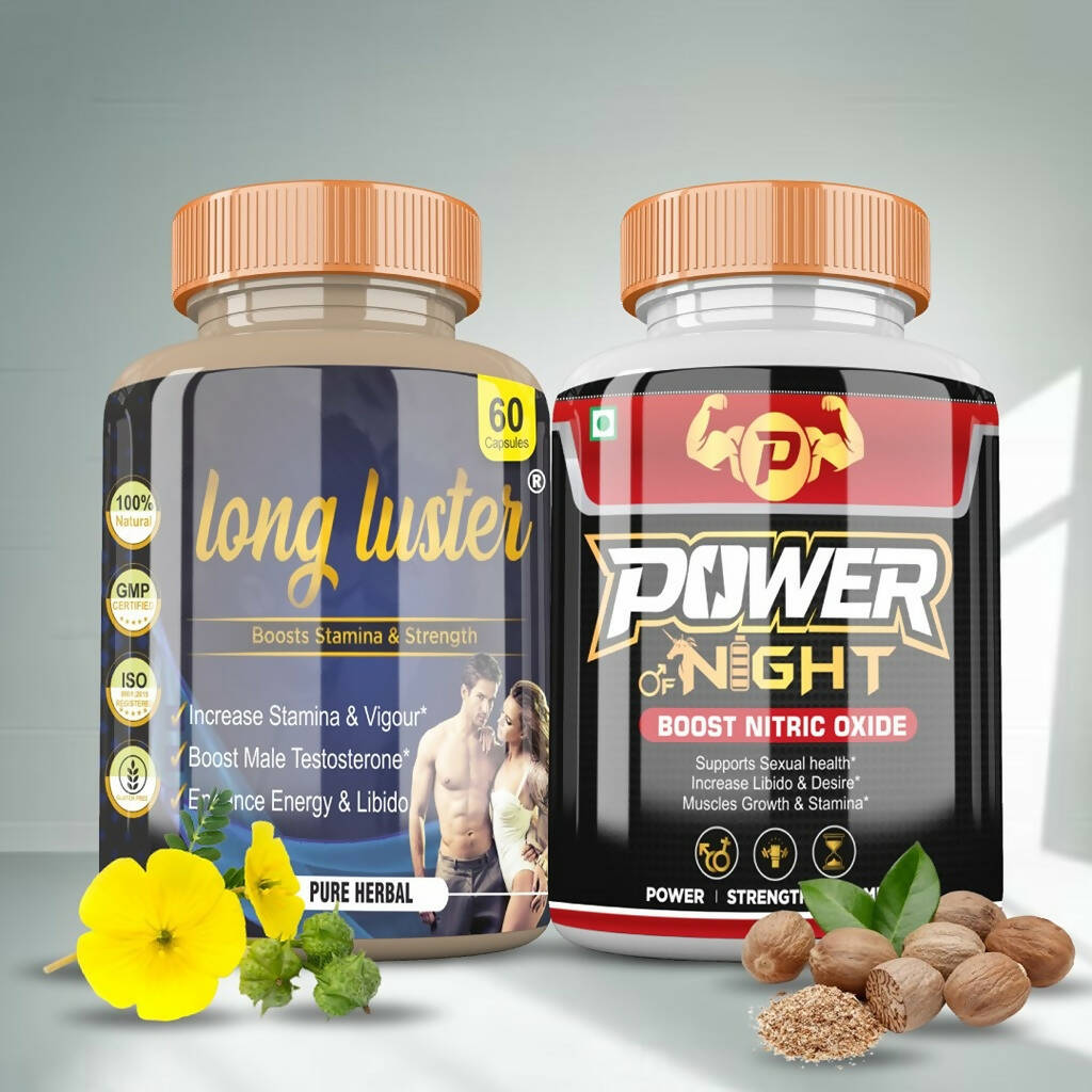 Divya Shree Long Luster and Power of Night Capsule Combo 