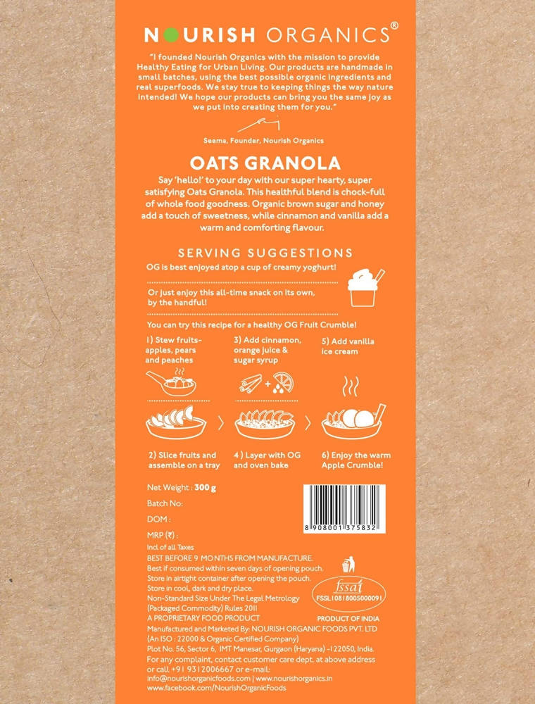 Nourish Organics Oats Granola 