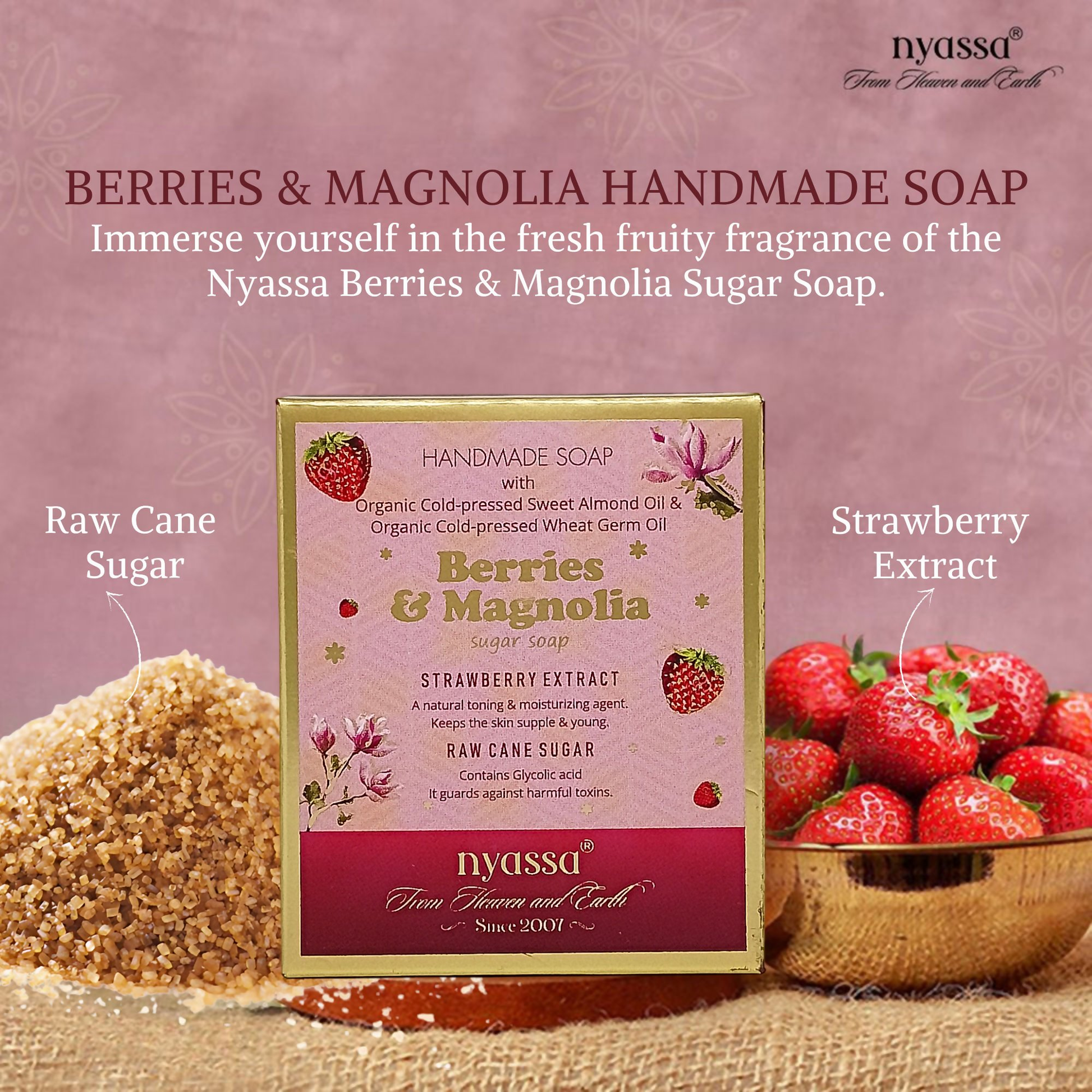 Nyassa Berries & Magnolia Luxurious Handmade Soap