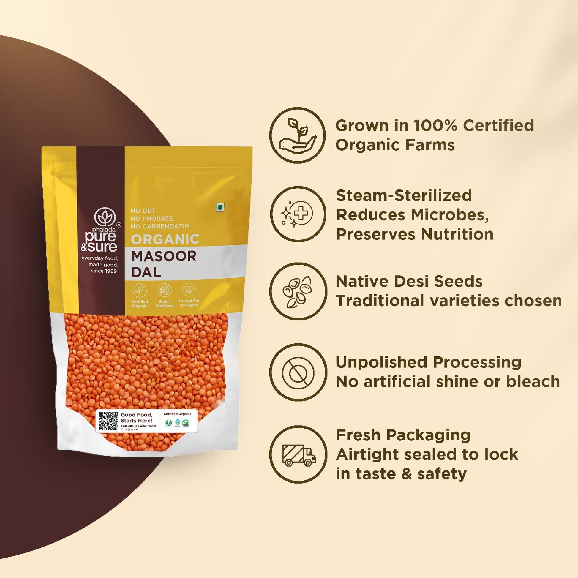 Pure & Sure Organic Masoor Dal