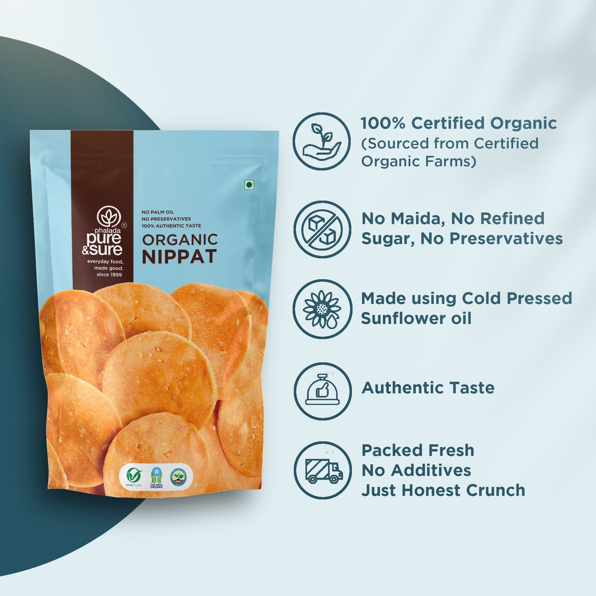 Pure & Sure Organic Nippat 