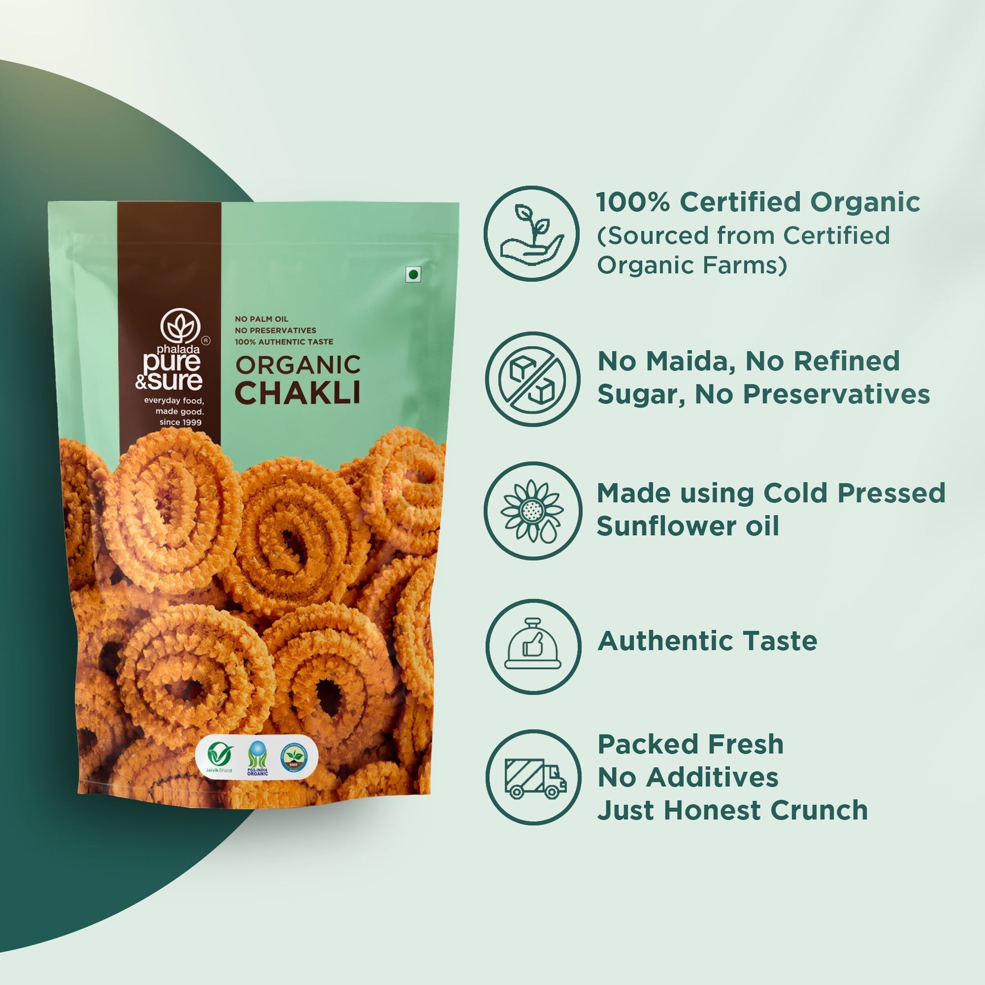 Pure & Sure Organic Chakli 