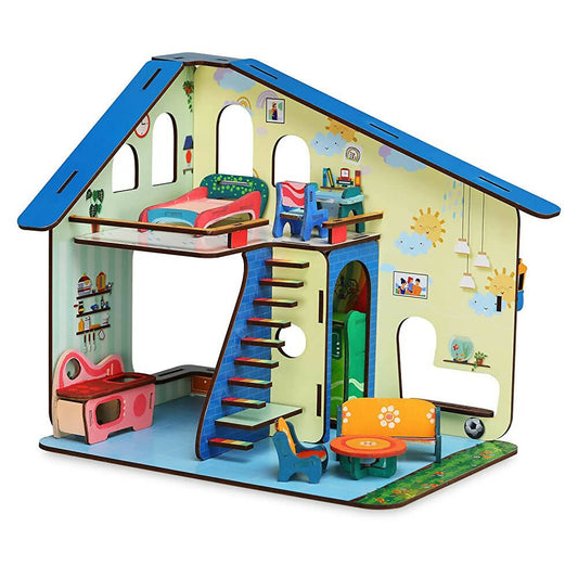 Webby Bloomvilla A Florists Home All Side Play Wooden Doll House  Grab2Buy Webby Grab2Buy