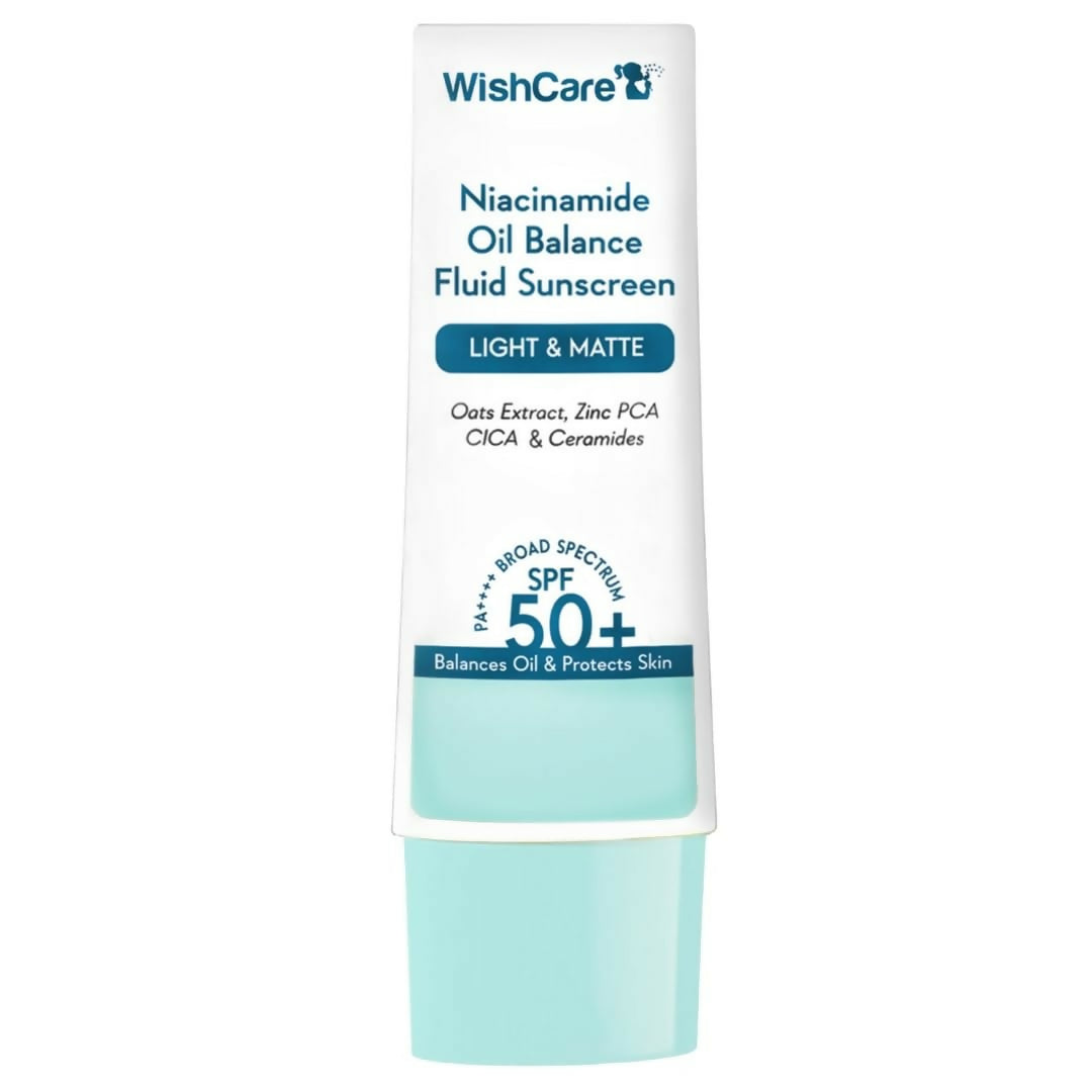 Wishcare 5% Niacinamide Oil Balance Fluid Sunscreen | SPF50 - Grab2buy