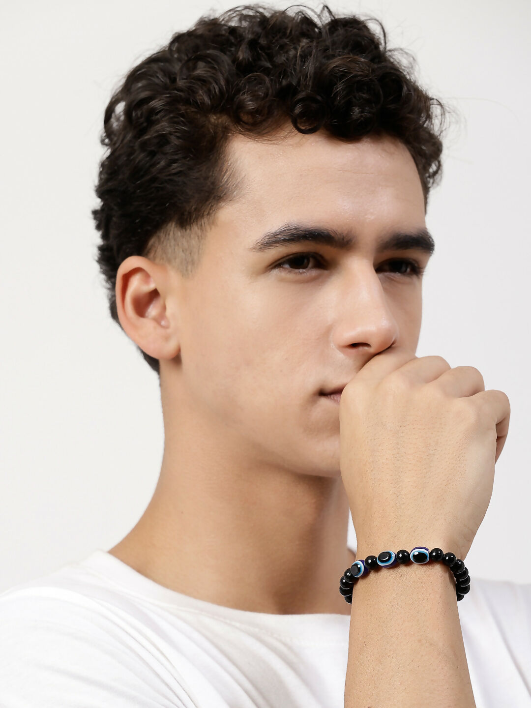 NVR Men & Women Evil Eye Men & Women Black Thread Bracelet | Grab2Buy