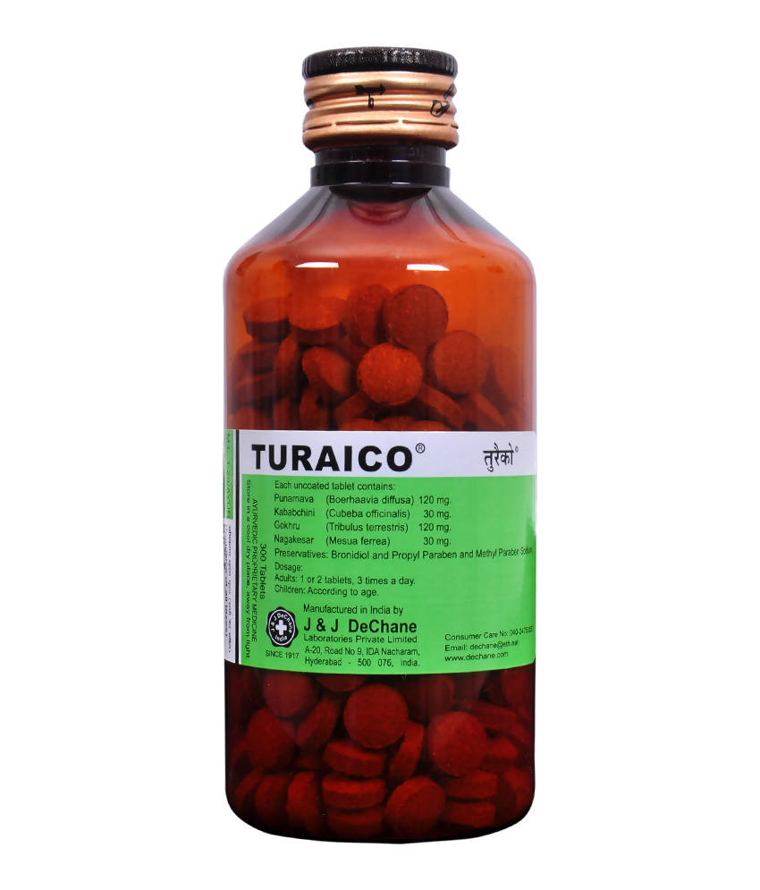 J & J Dechane Ayurvedic Turaico Tablets 