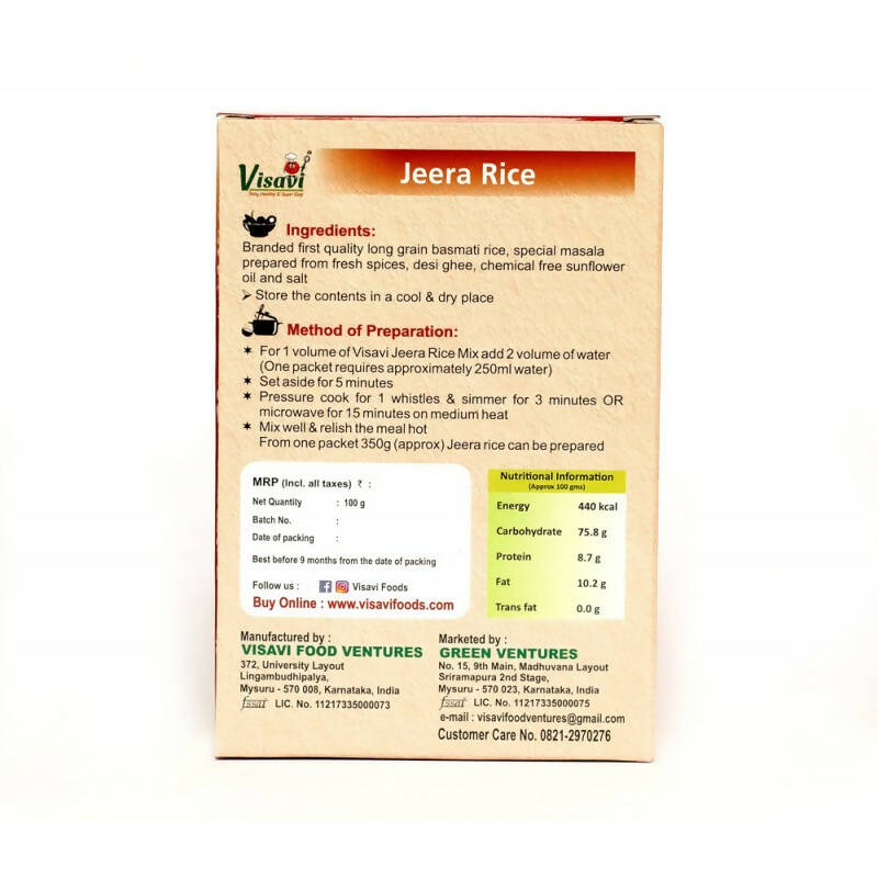 Visavi Jeera Rice 