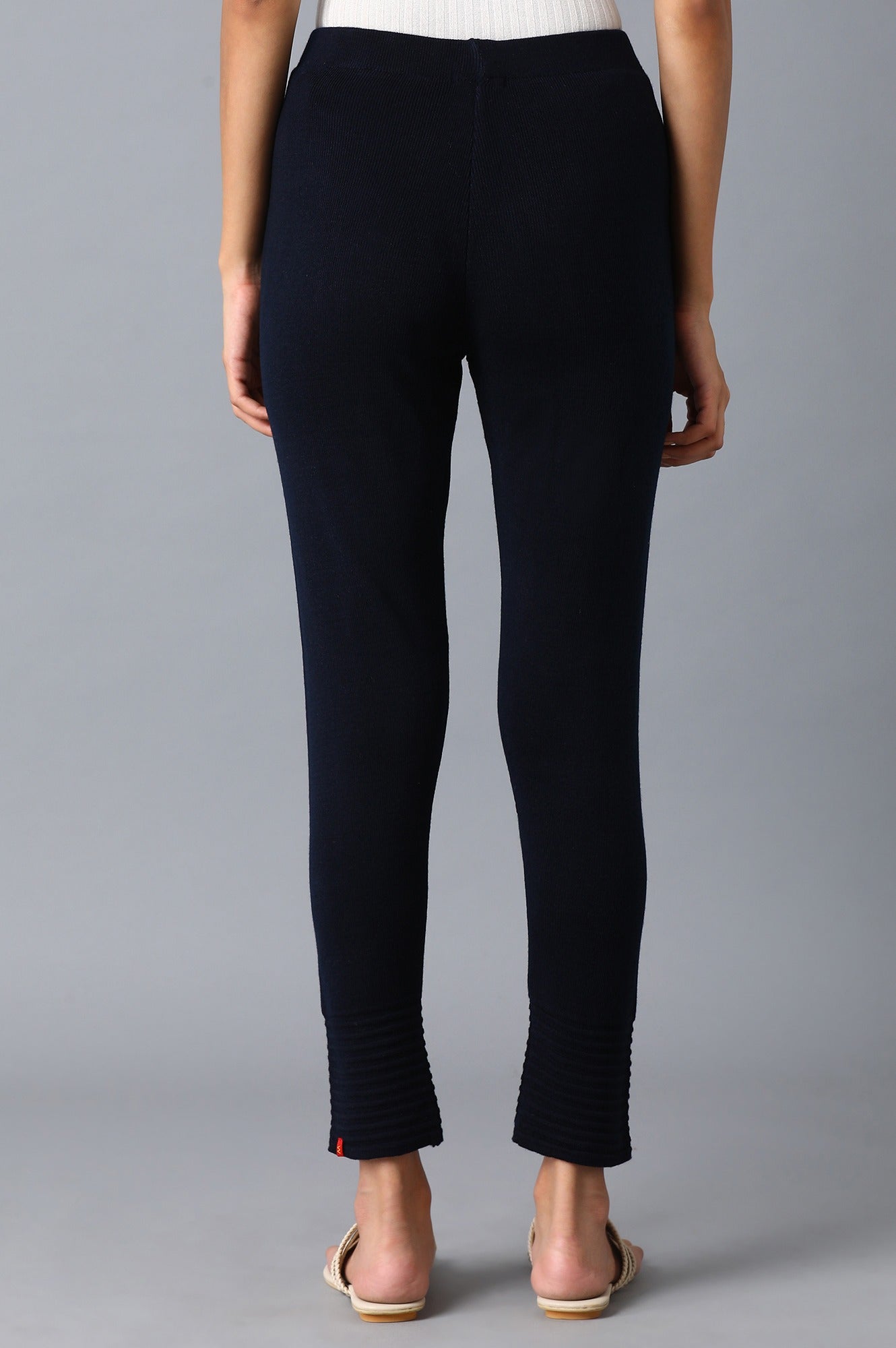 W for Woman Navy Blue Basic Leggings