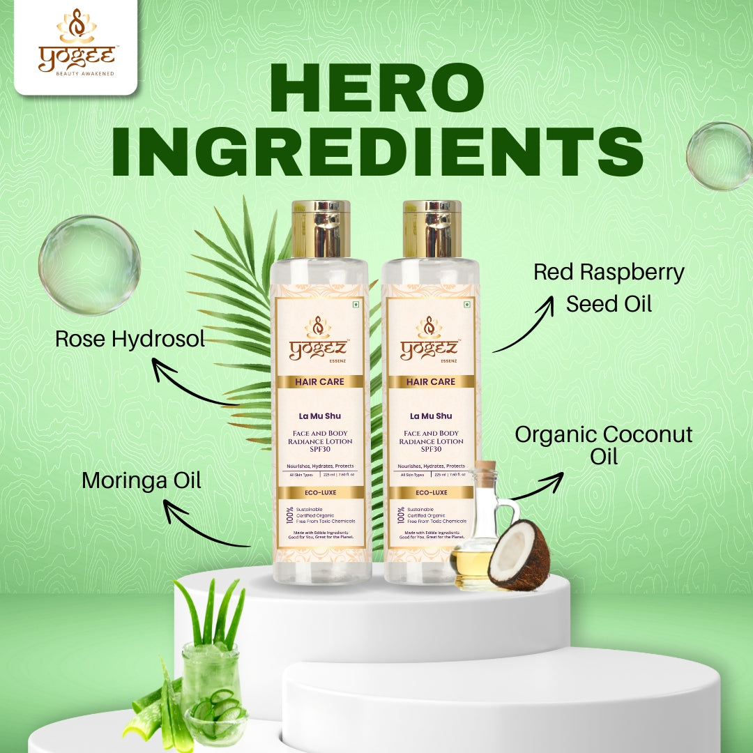 Yogez La Mu Shu Face and Body Radiance Lotion SPF30  Grab2Buy Yogez Grab2Buy