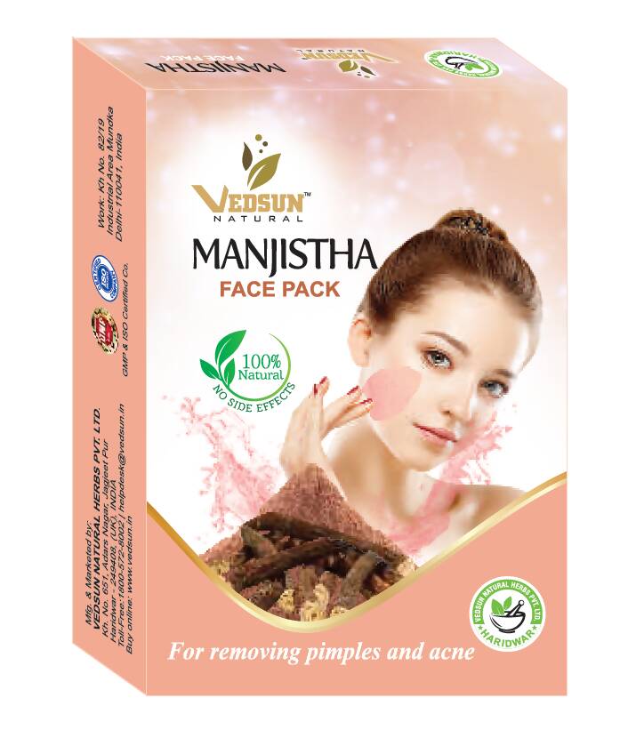Vedsun Naturals Manjistha Face Pack  Grab2Buy Vedsun Grab2Buy