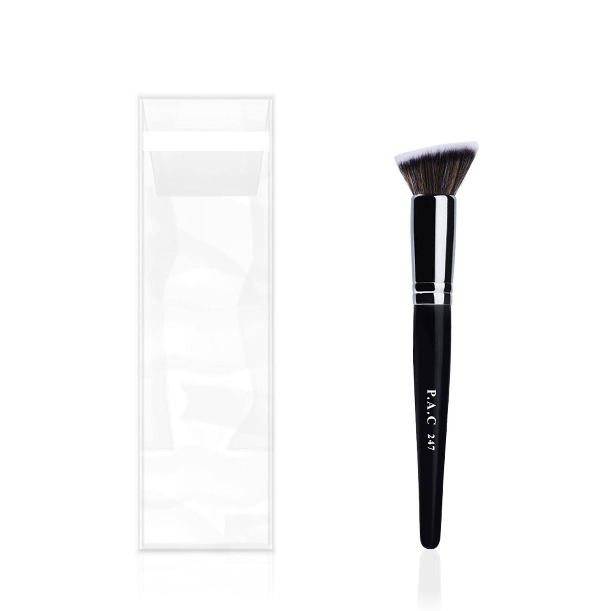 PAC Studio Contouring Brush 247 - Multi Functional Flat Angular Brush, Densely Packed Soft Bristles