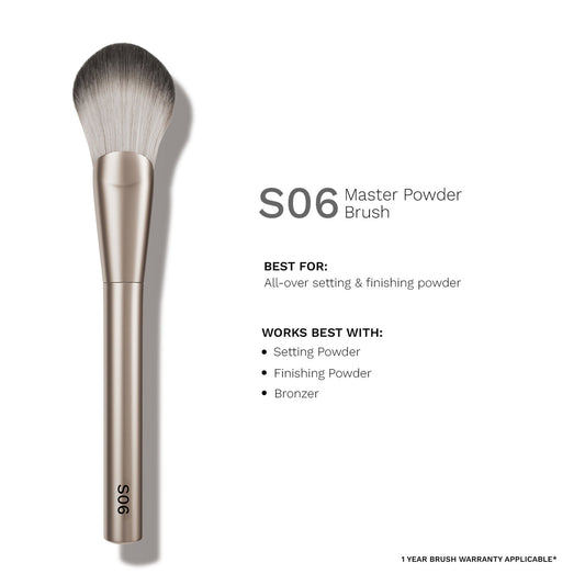 PAC Studio S06 Master Powder Brush - Large Powder Brush, Works Effortlessly with All Powder Products