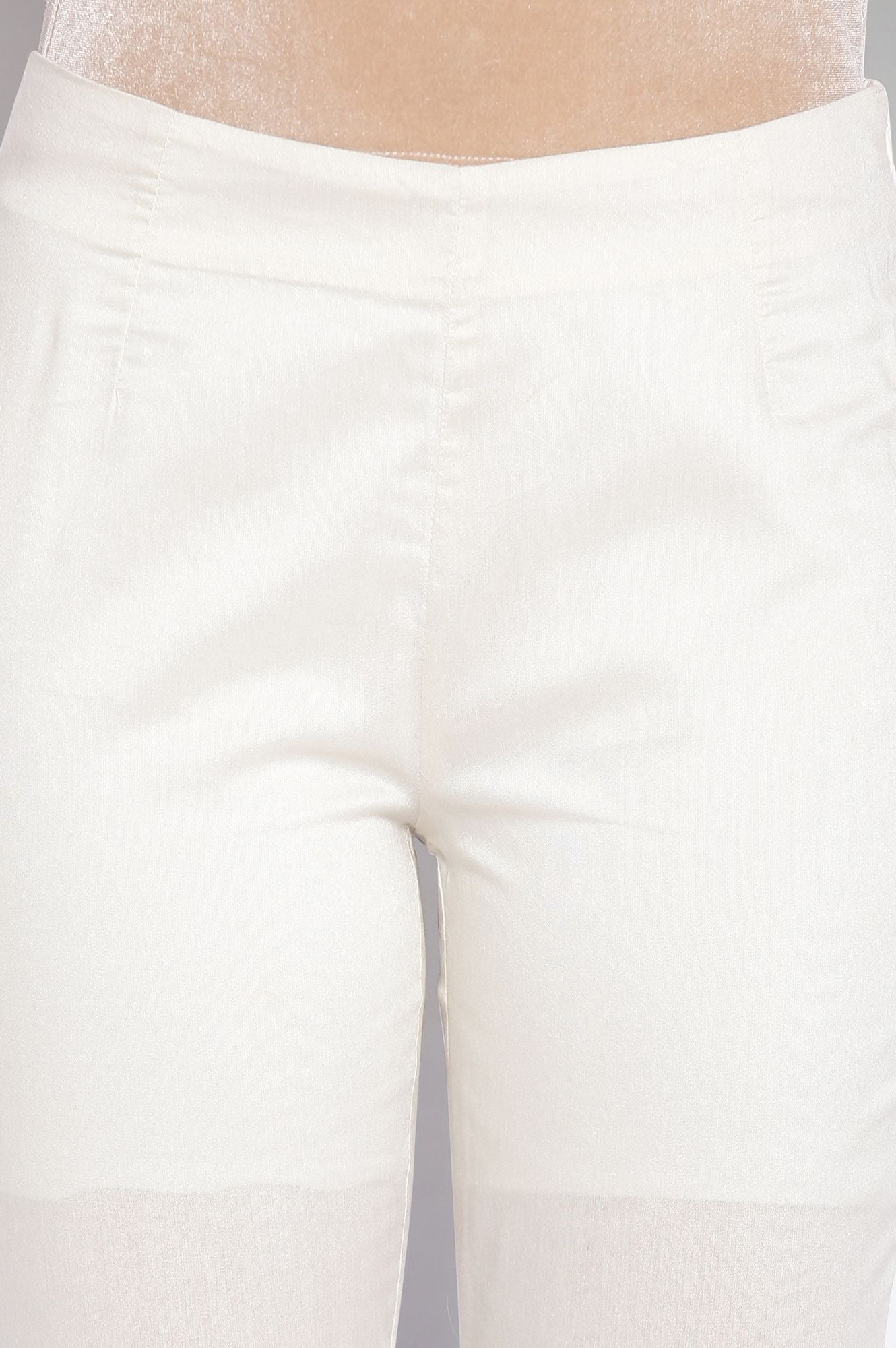 W for Woman Ecru Slim Pants
