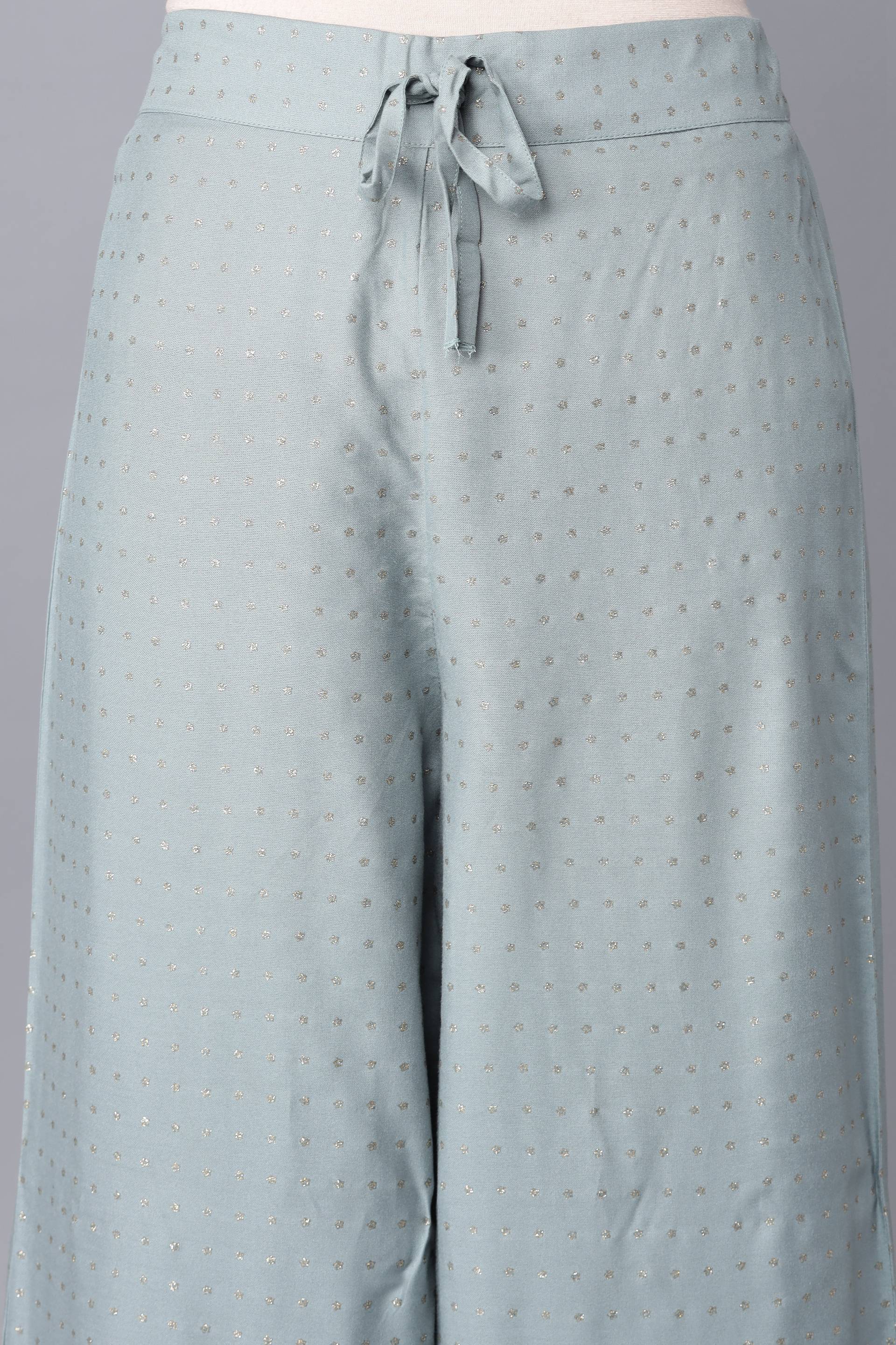 W for Woman Turkish Blue Parallel Pants