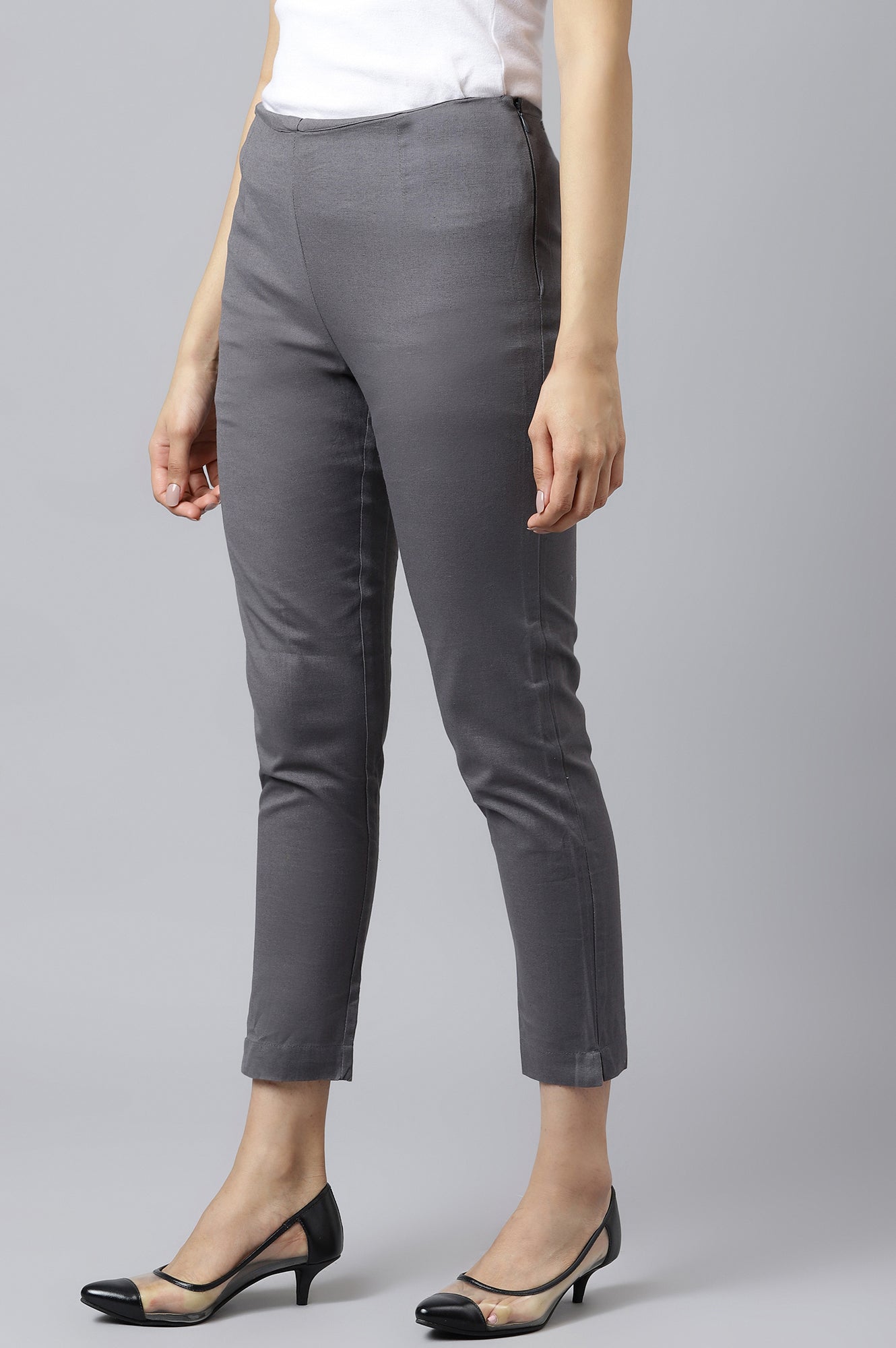 W for Woman Women Grey Slim Pants  Grab2Buy WforWoman Grab2Buy