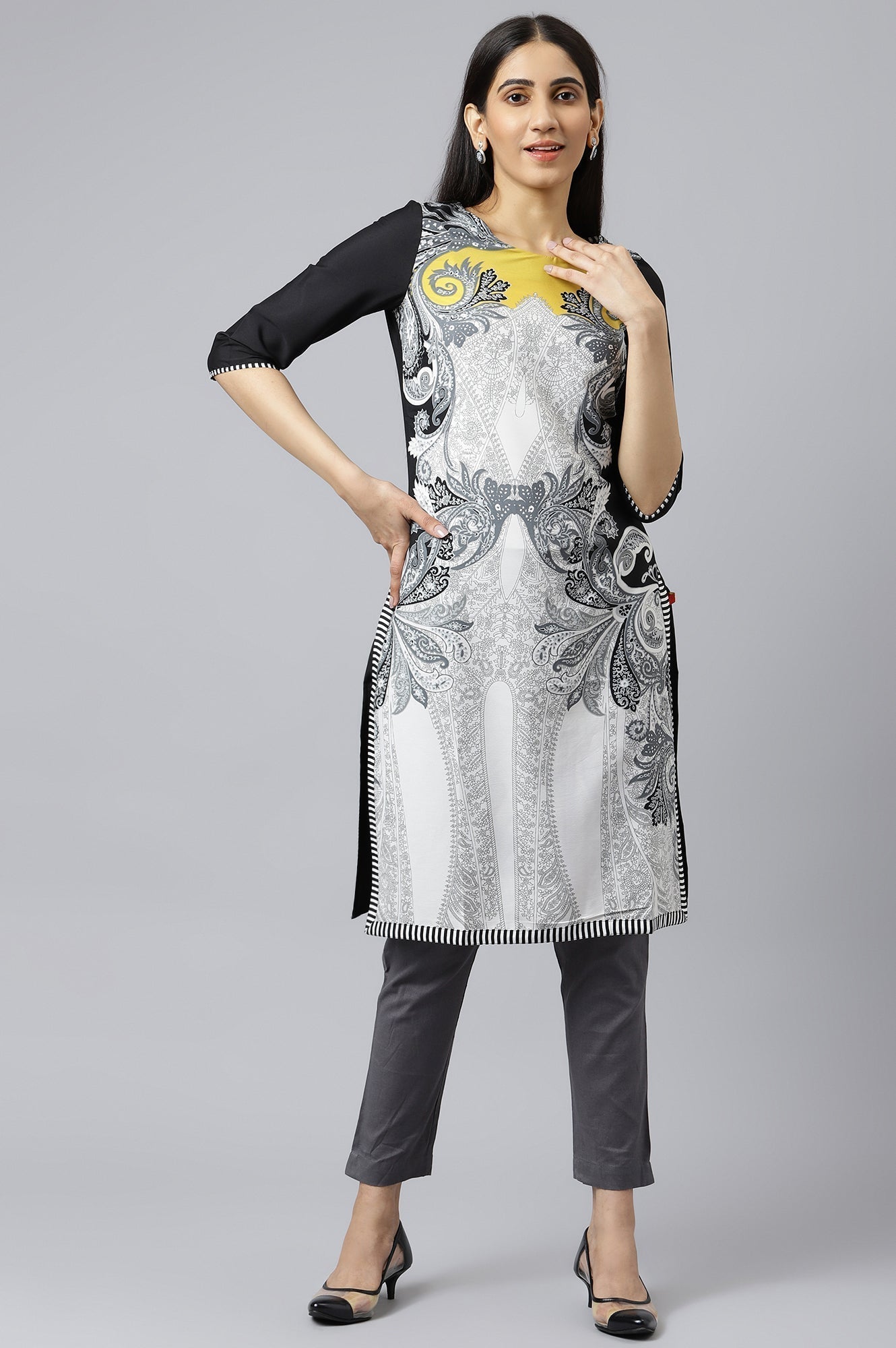 W for Woman Women Grey Slim Pants  Grab2Buy WforWoman Grab2Buy