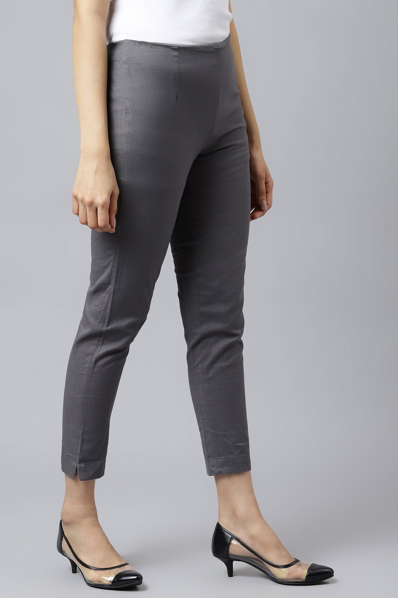 W for Woman Women Grey Slim Pants  Grab2Buy WforWoman Grab2Buy