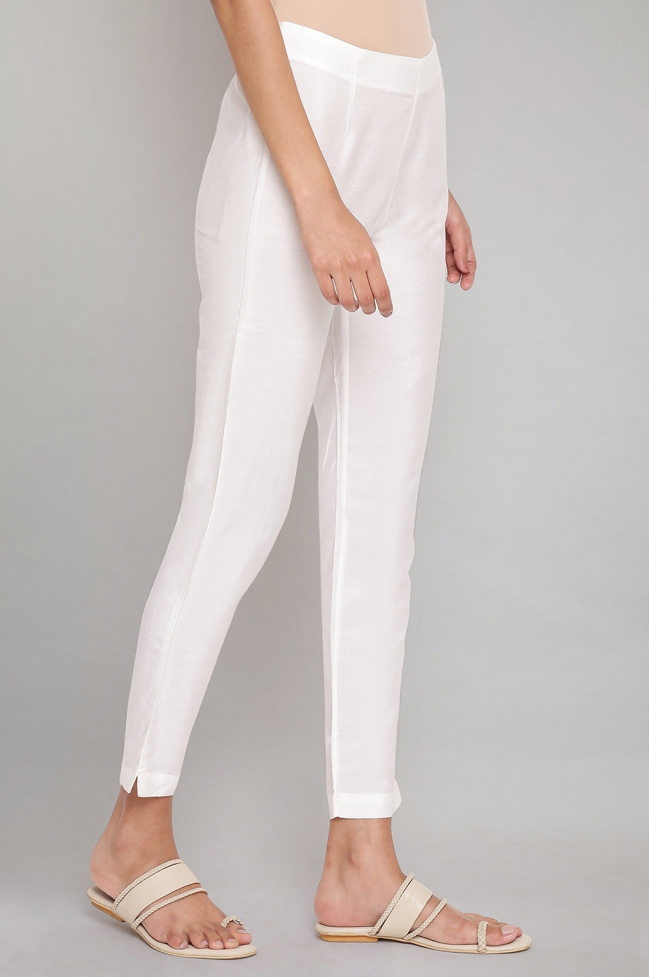 W for Woman Ecru Slim Pants