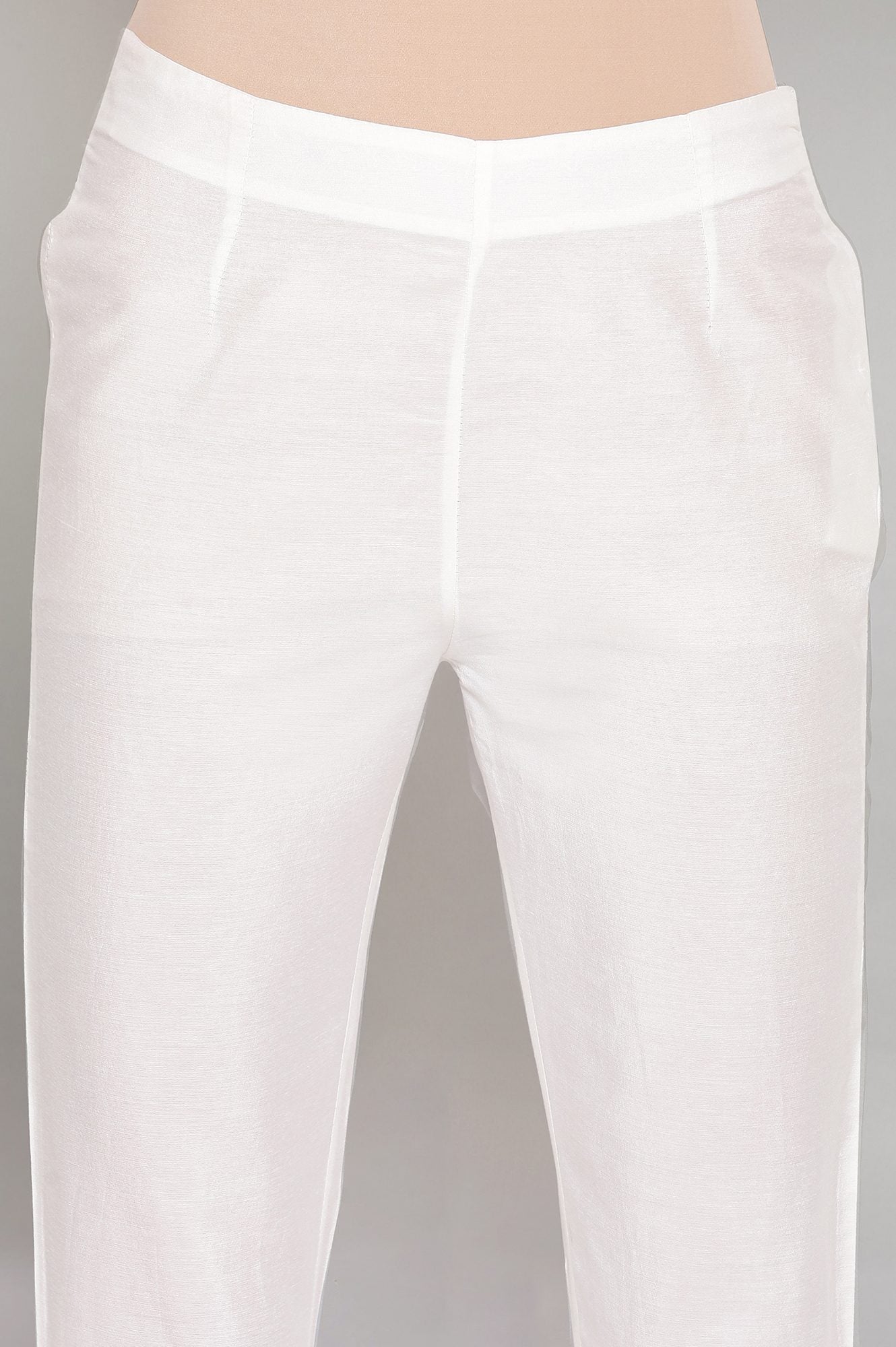 W for Woman Ecru Slim Pants