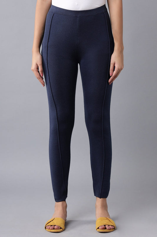 W for Woman Blue Pintuck Tights