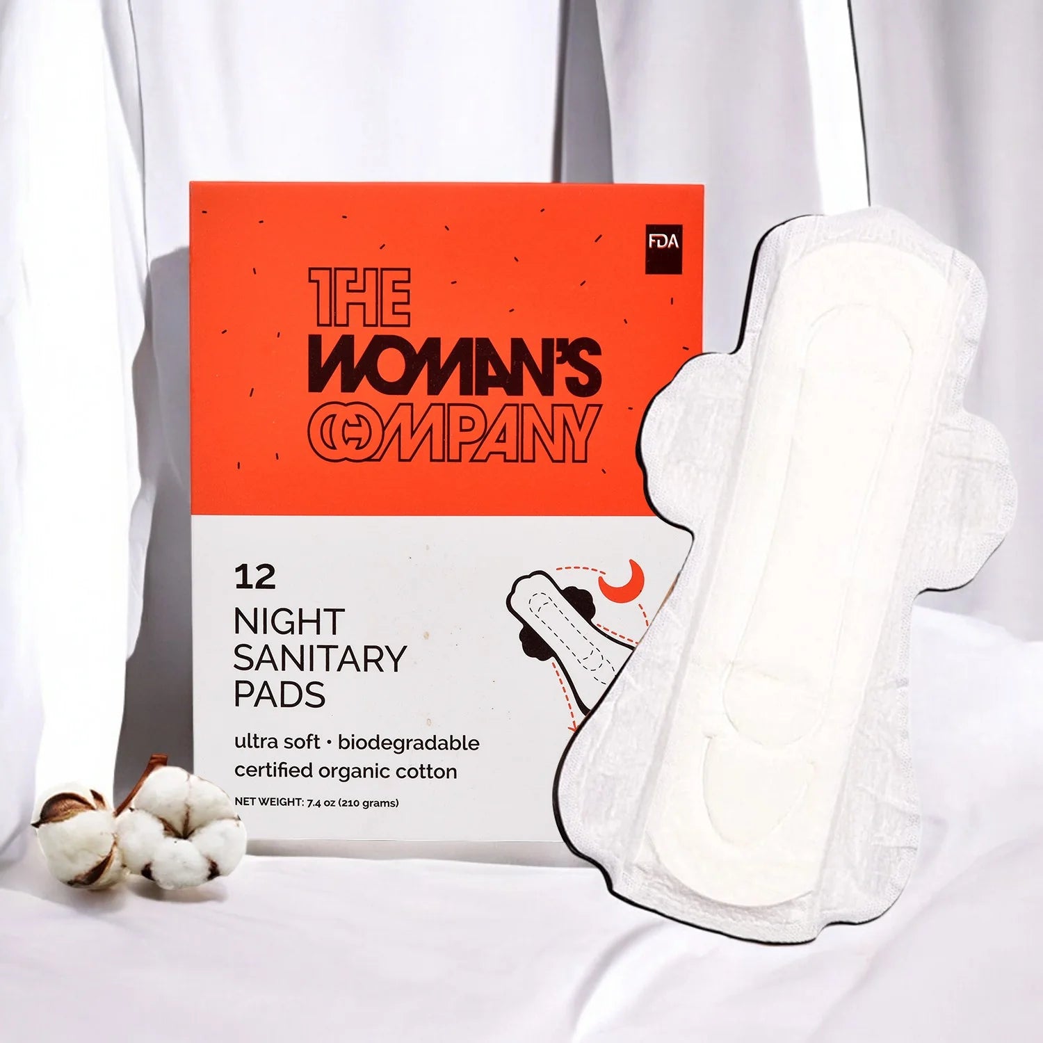 The Woman's Company Sanitary Night Pads (320 MM)  Grab2Buy The Woman's Company Grab2Buy