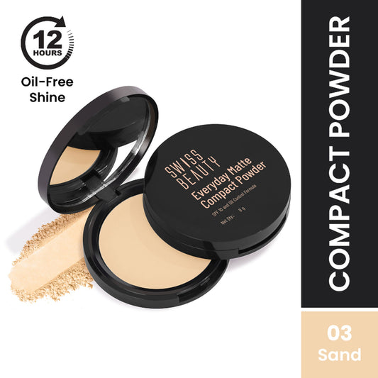 Swiss Beauty Everyday Matte Compact - 3 Vanilla