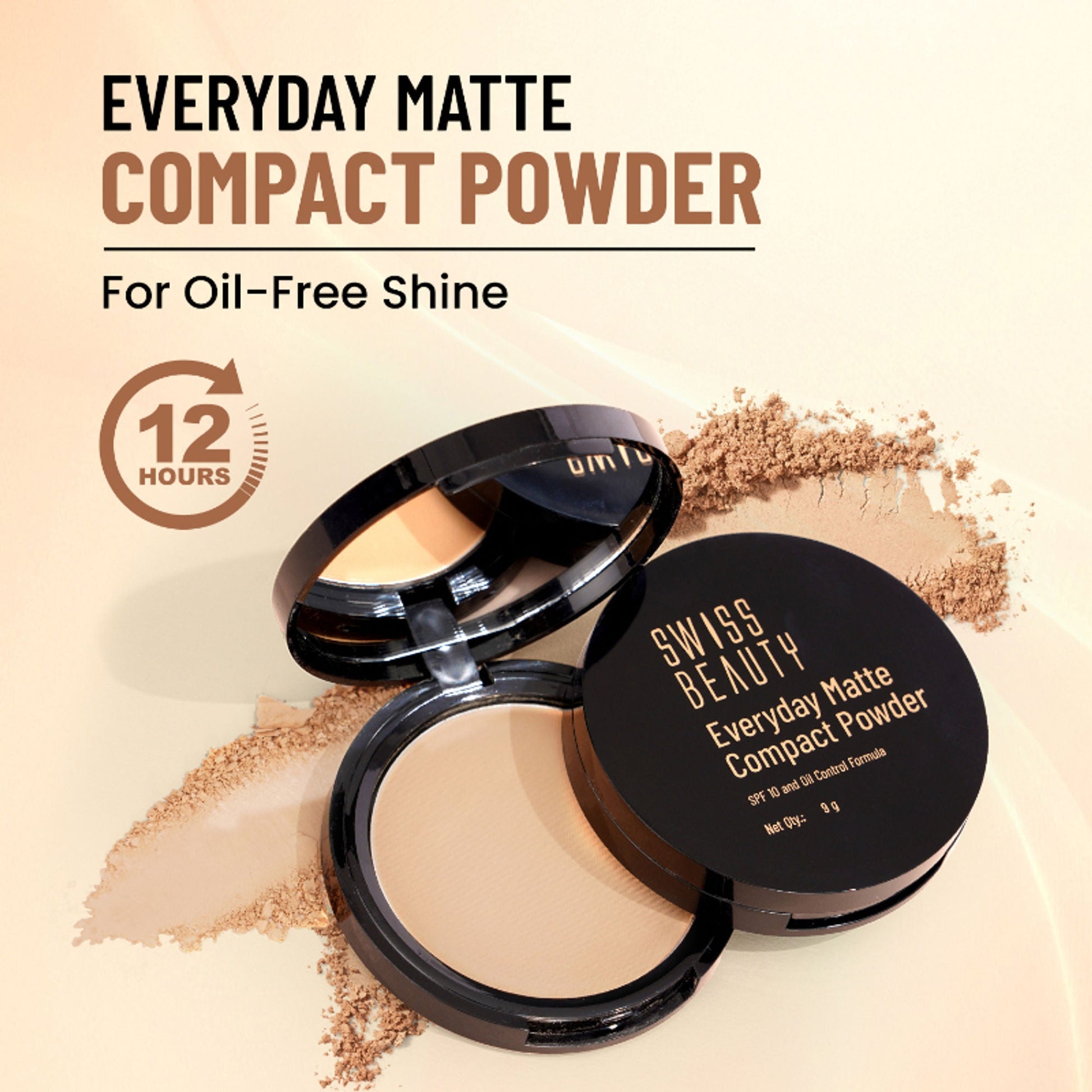 Swiss Beauty Everyday Matte Compact - 5 Almond