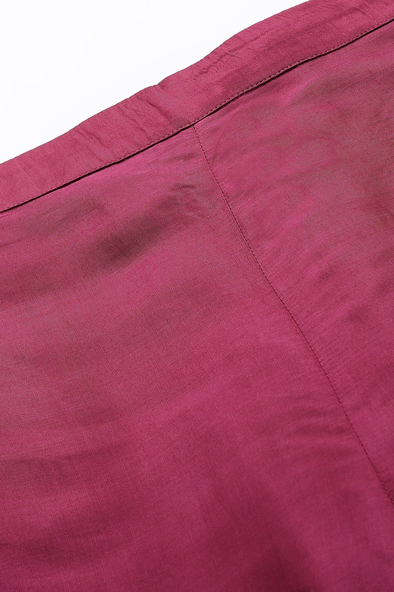 W for Woman Purple Shantung Straight Parallel Pants