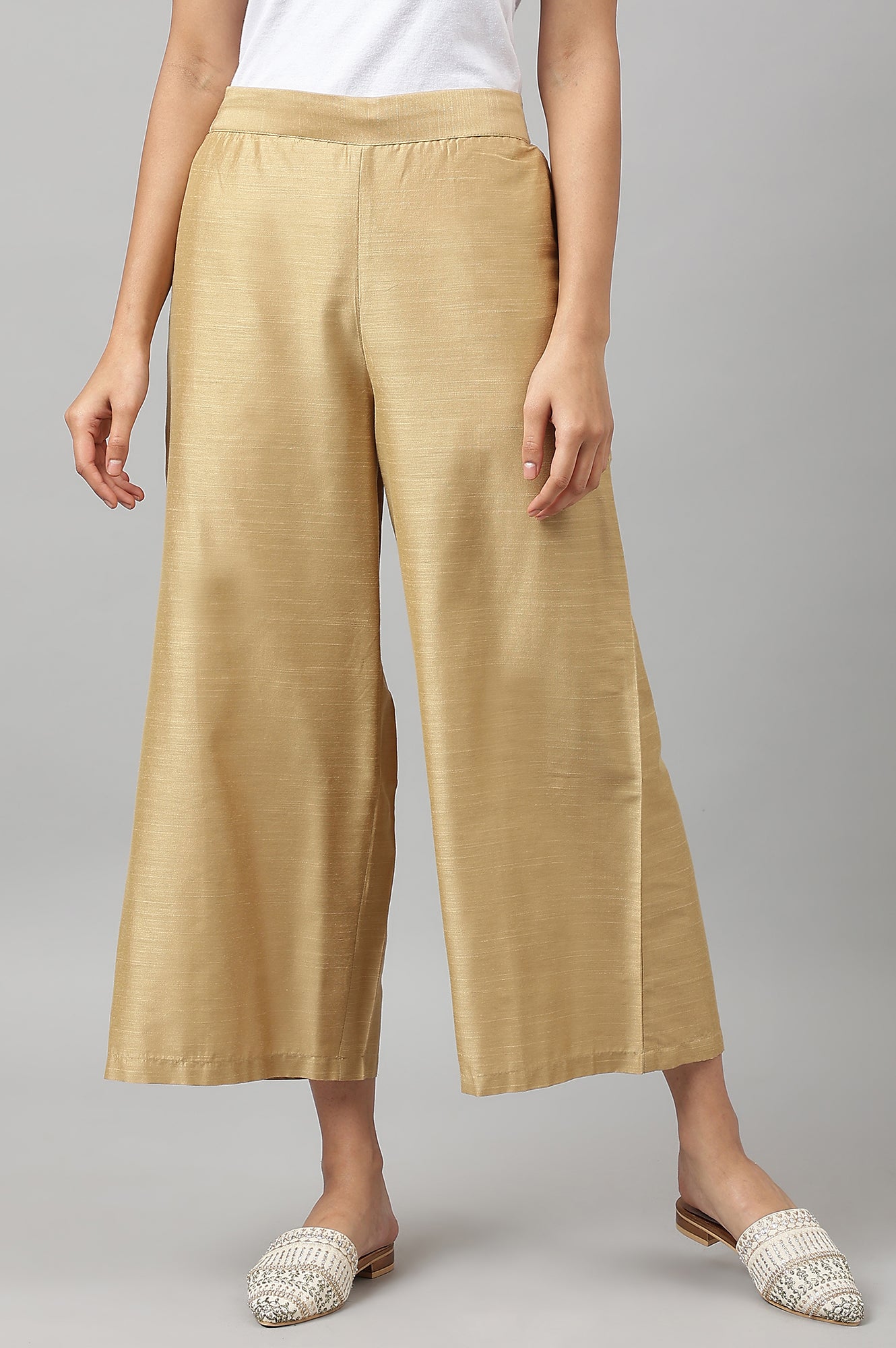 W for Woman Gold Parallel Pants