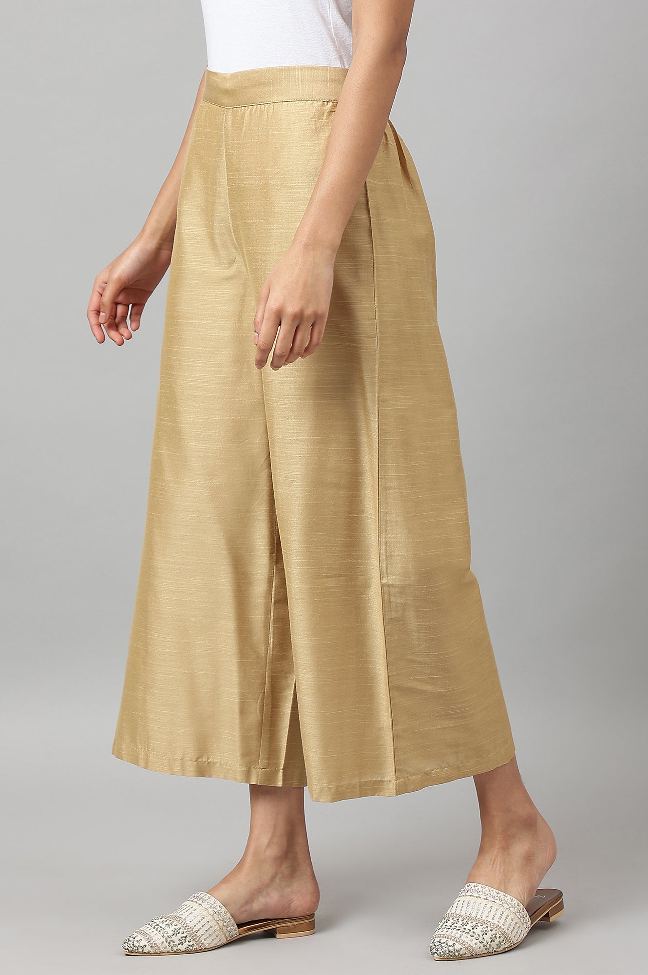 W for Woman Gold Parallel Pants