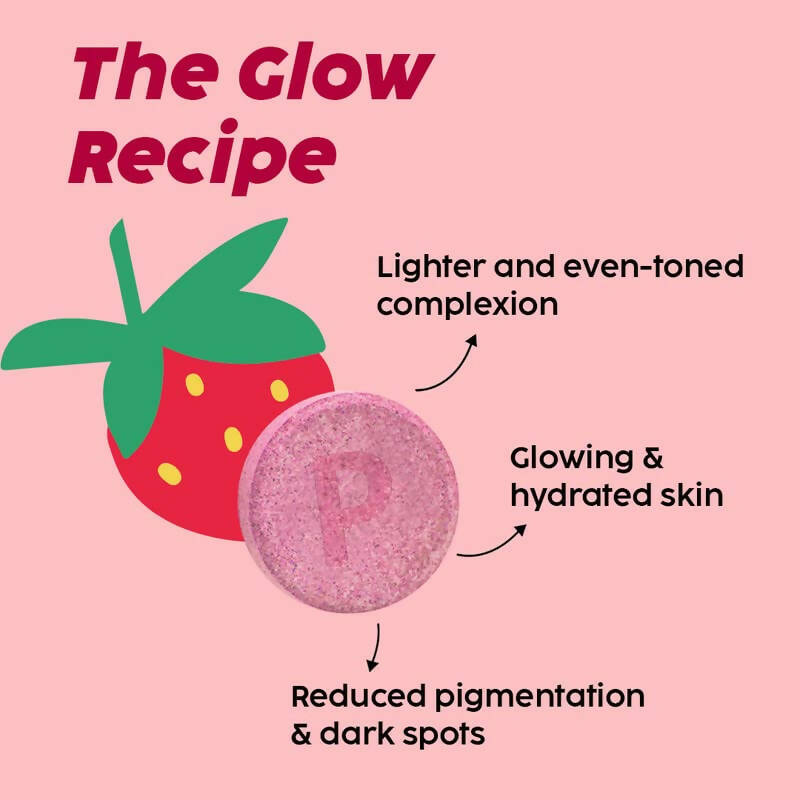 The Glow Recipe - PLIX The Plant Fix Glowy Skin Effervescent Tablets - Strawberry