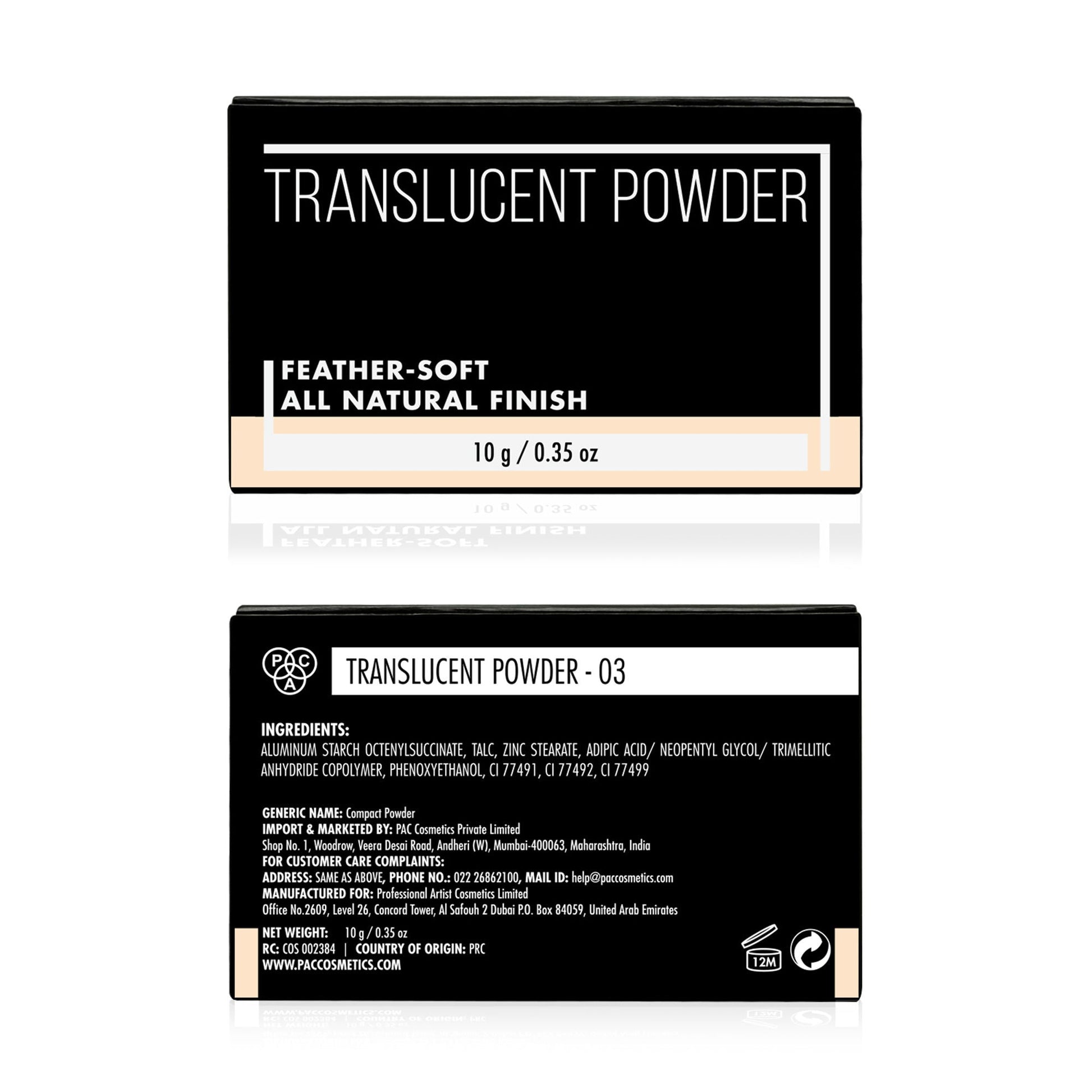 PAC Studio Translucent Powder - 03