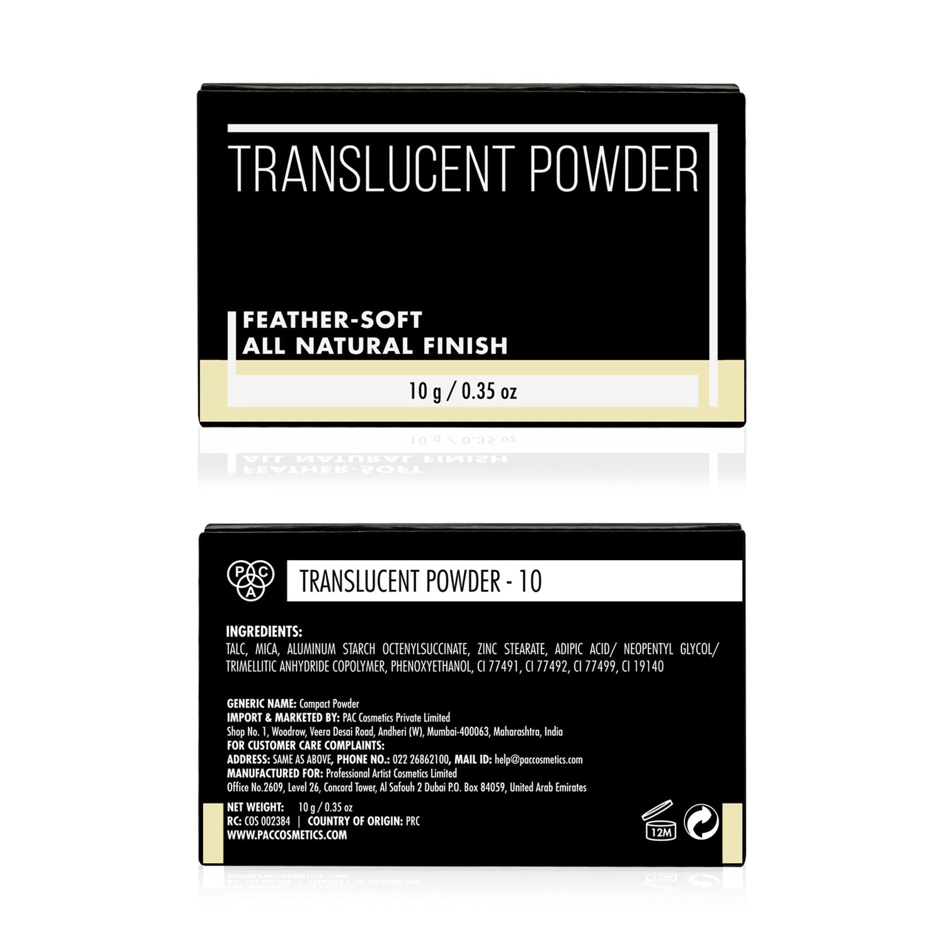 PAC Studio Translucent Powder - 10