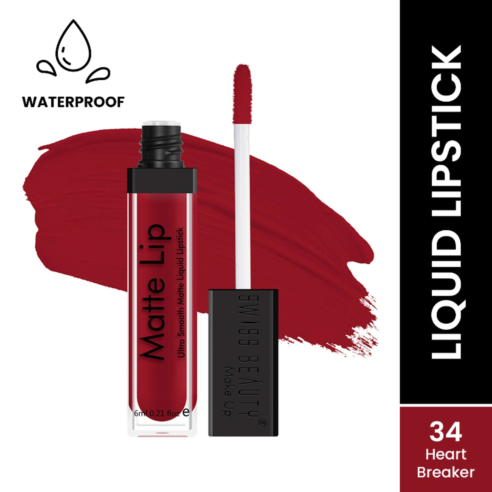 Swiss Beauty Ultra Smooth Matte Liquid Lipstick - 34 Heart Breaker