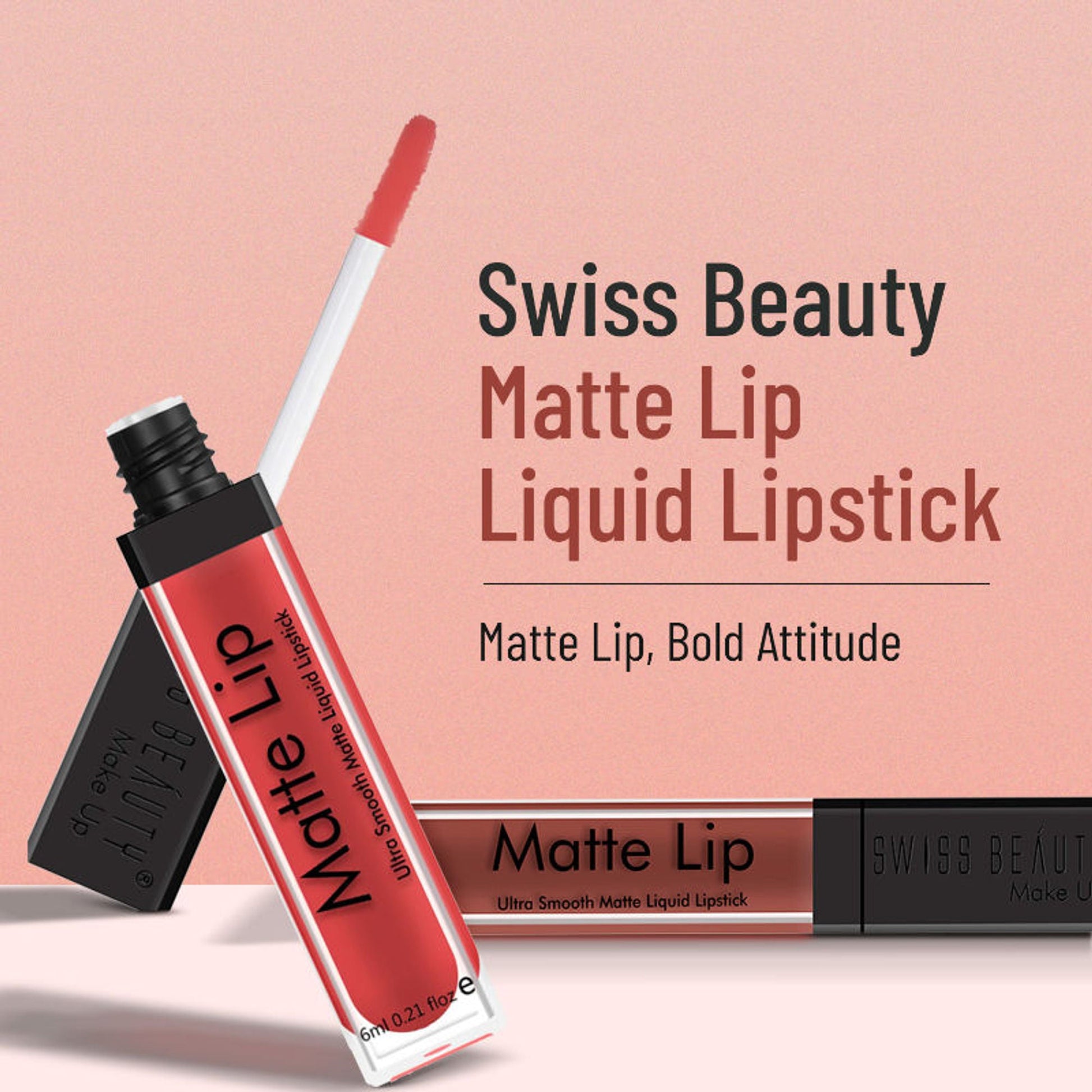 Swiss Beauty Ultra Smooth Matte Liquid Lipstick - 1 Hot Red