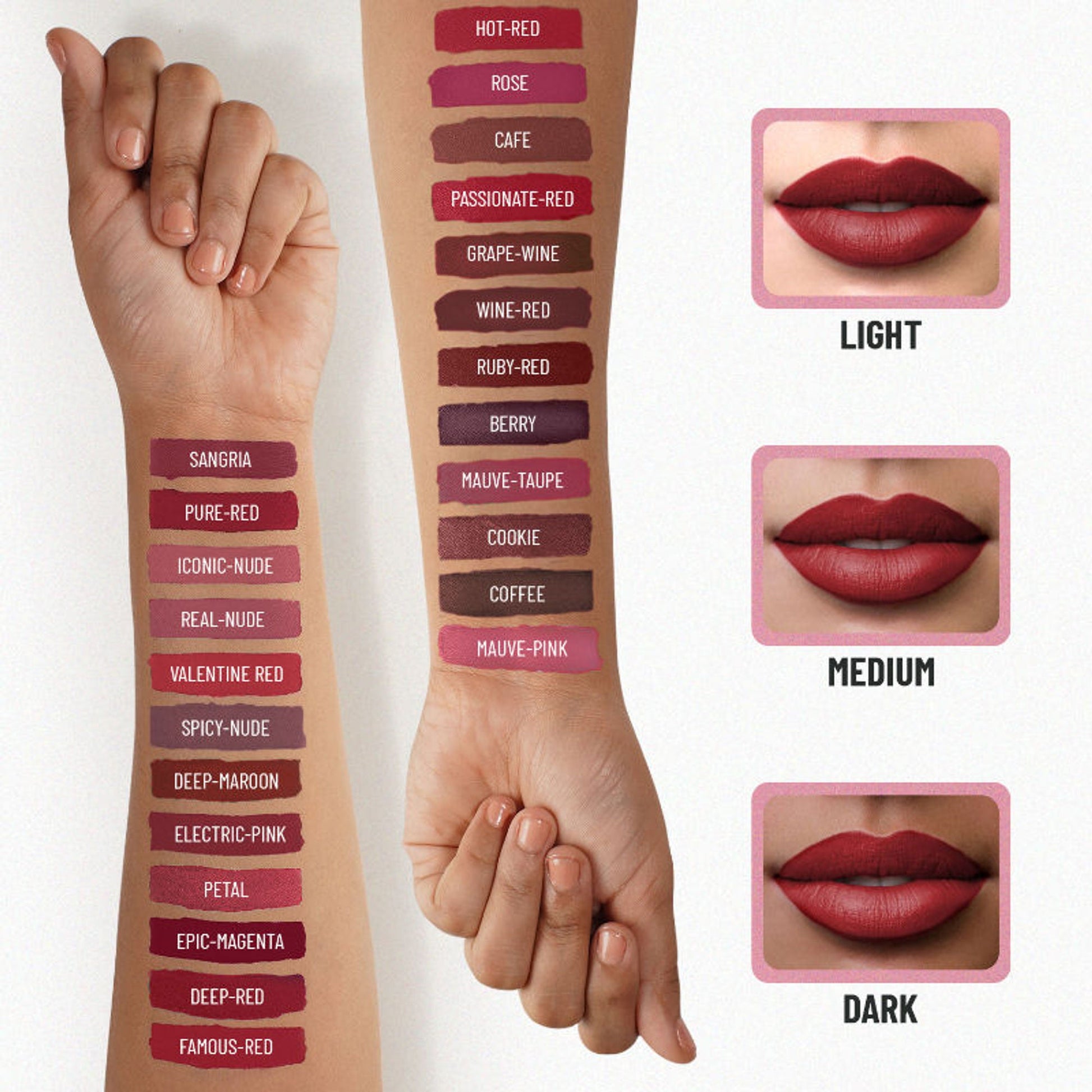 Swiss Beauty Ultra Smooth Matte Liquid Lipstick - 12 Mauve Pink