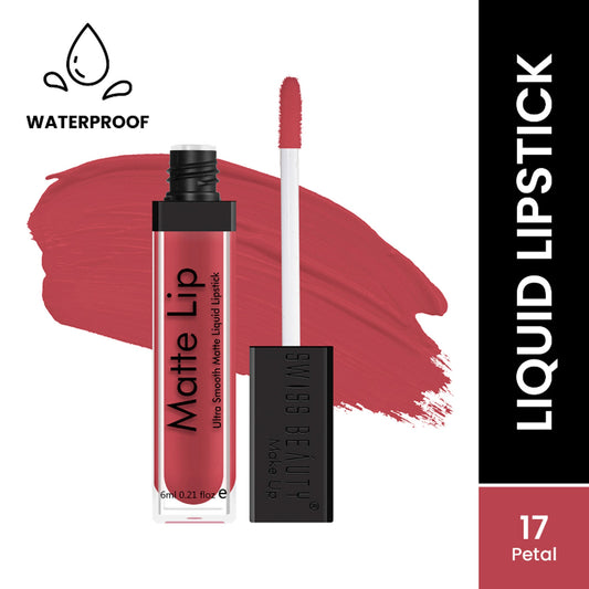 Swiss Beauty Ultra Smooth Matte Liquid Lipstick - 17 Petal