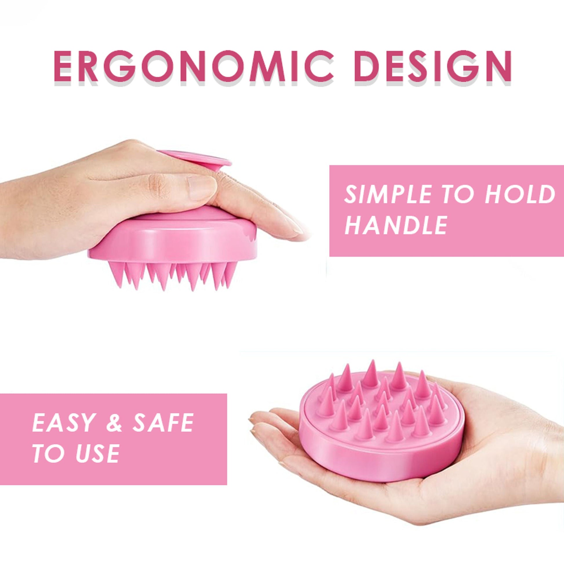 Scalppie Scalp Massager And Shampoo Brush - Bubblegum Pink