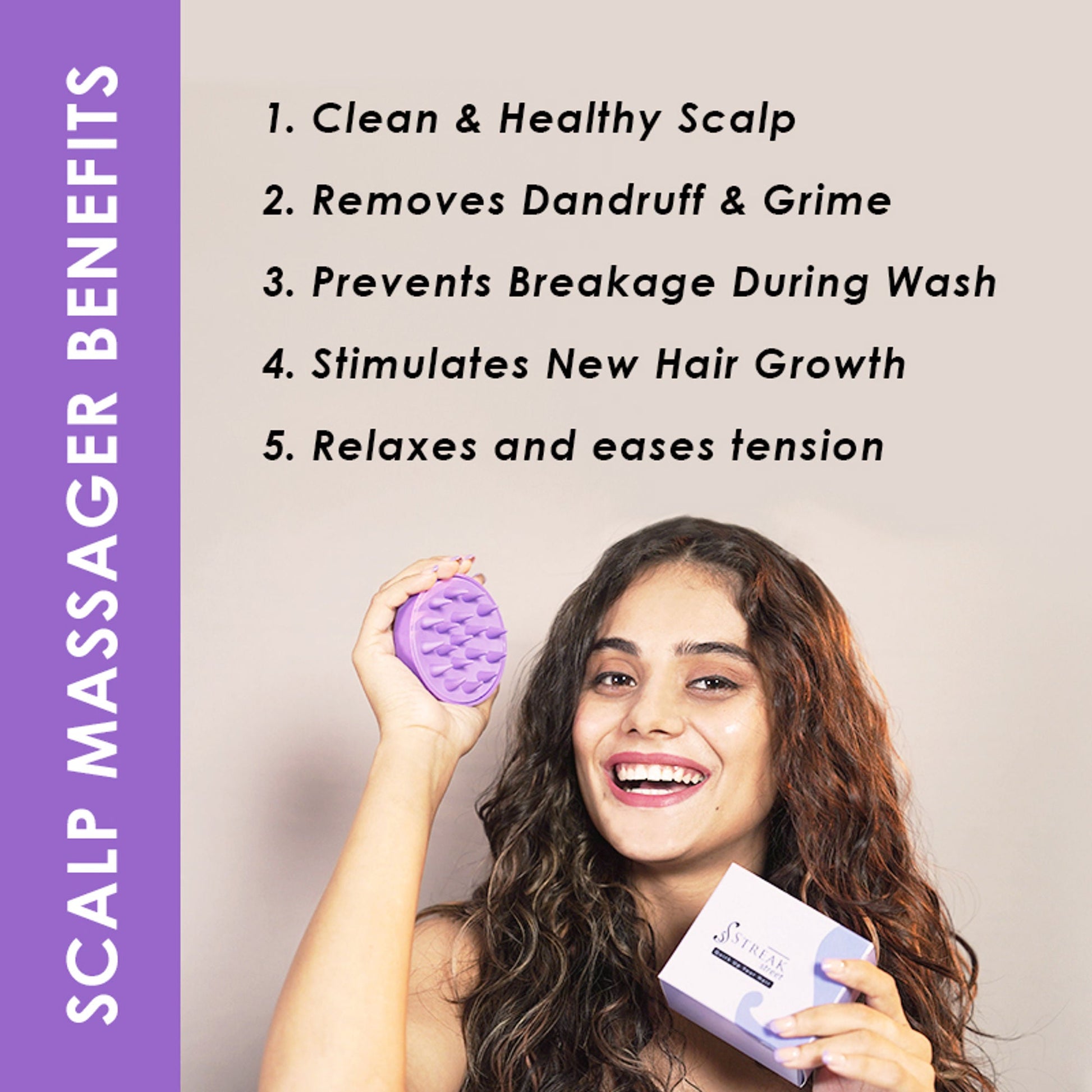 Scalppie Scalp Massager And Shampoo Brush - Blue