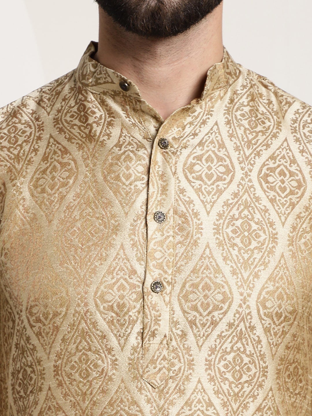 Sojanya Ethnic Motifs Woven Design Regular Kurta With Churidar 