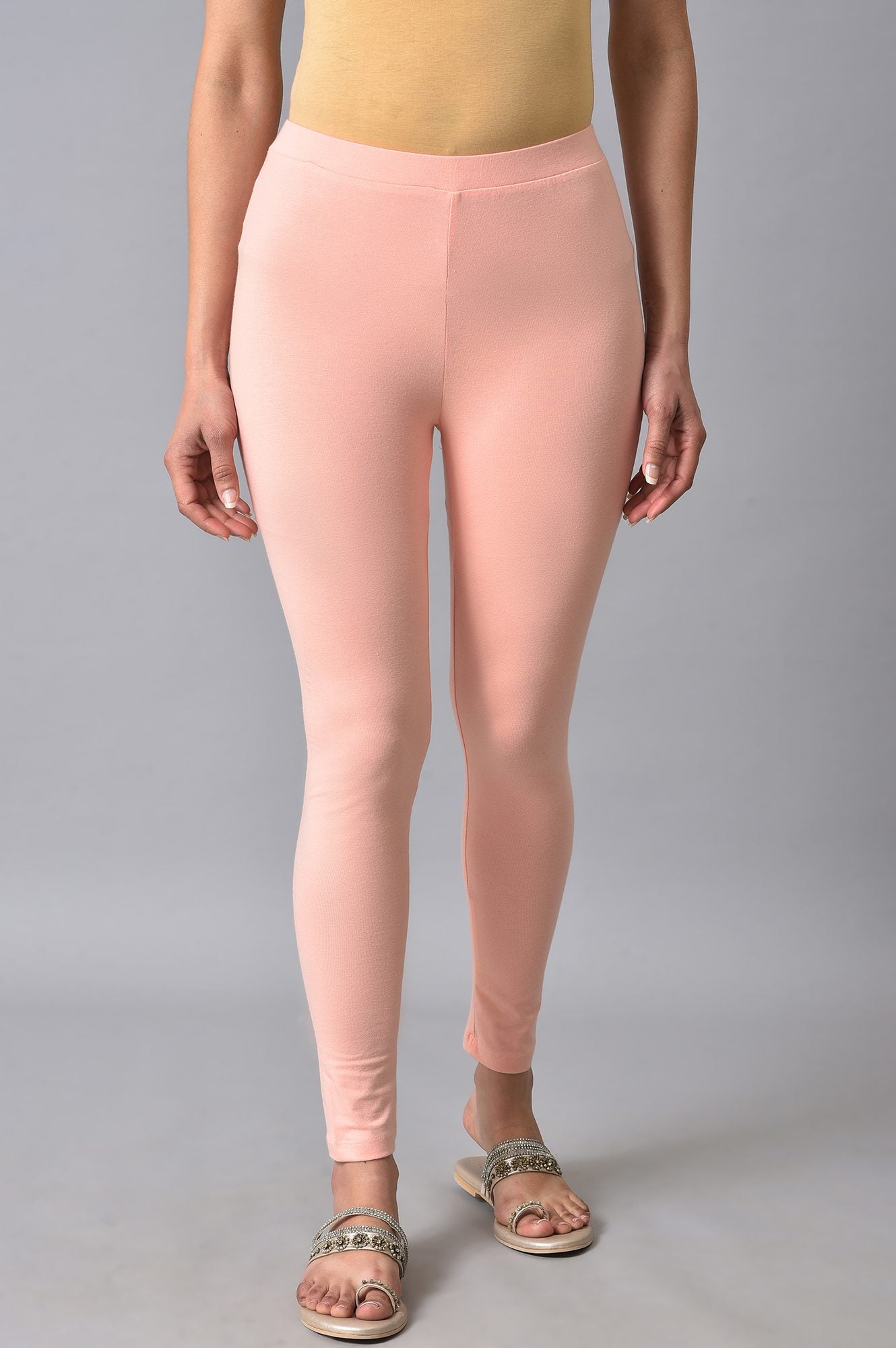W for Woman Peach Cotto Jersey Tights