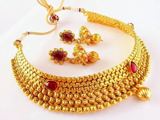 Pink Kemp Antique Necklace Set