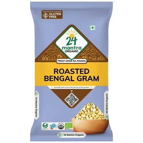 24 Mantra Organic Roasted Bengal Gram (Chana Dal) - Grab2buy